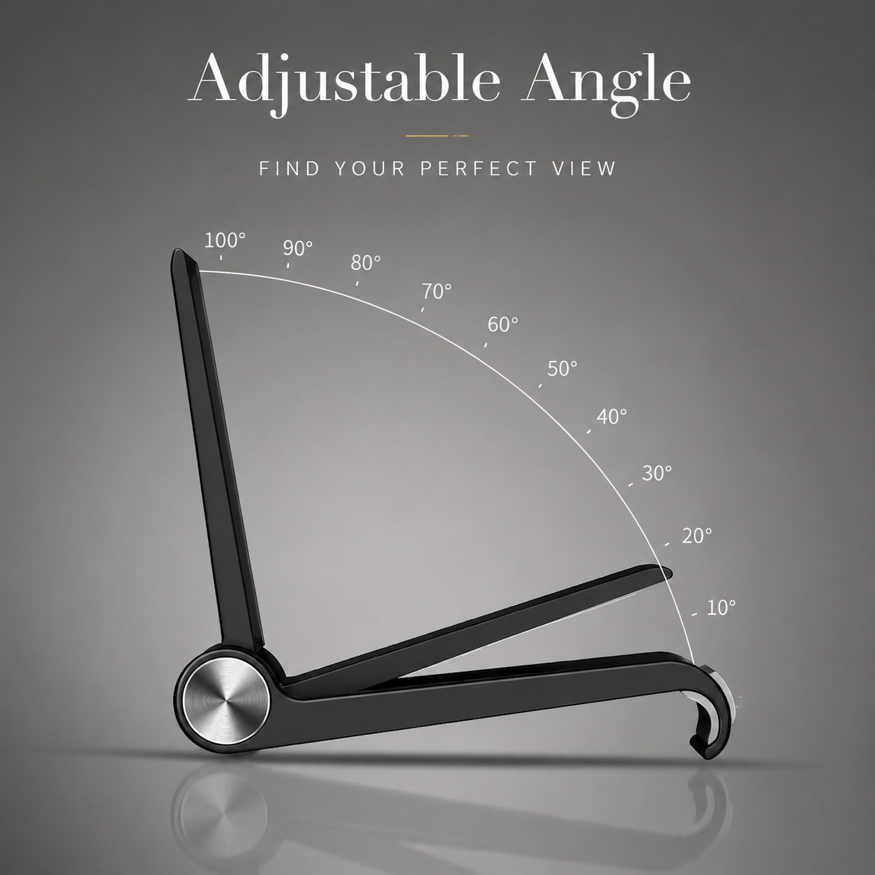 Premium Magnetic Phone Holder Stand Adjustable Foldable Desk Phone Stand Anti-Slip Mobile Phone Holder Ergonomic Viewing Stand Compatible with iPhone