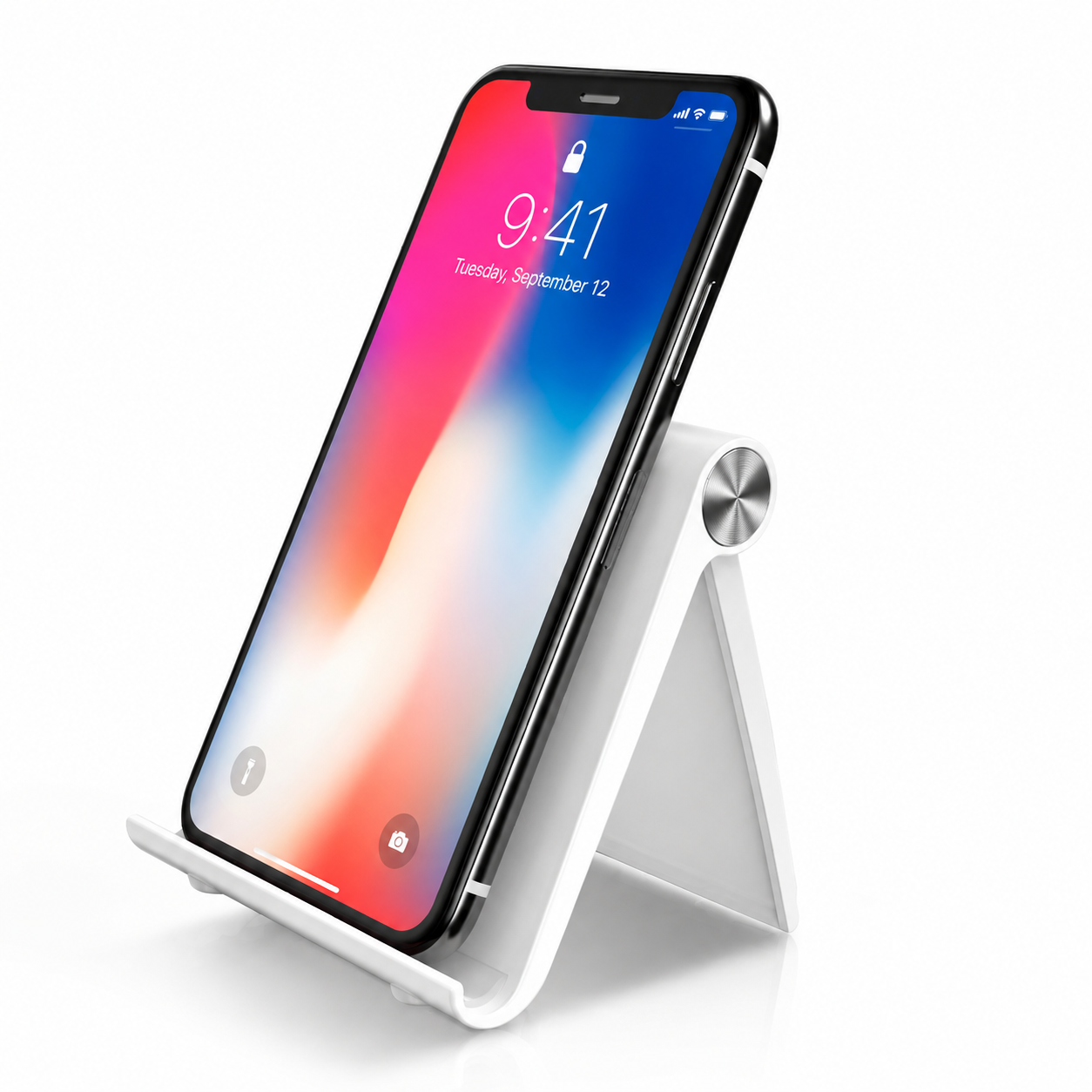 Premium Magnetic Phone Holder Stand Adjustable Foldable Desk Phone Stand Anti-Slip Mobile Phone Holder Ergonomic Viewing Stand Compatible with iPhone