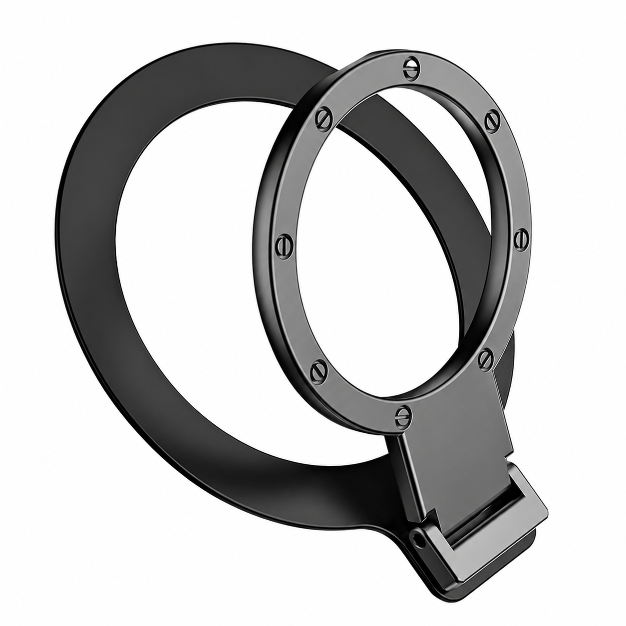 Premium Magnetic Phone Ring Holder for MagSafe 360° Rotating Phone Grip Stand Detachable Foldable Magnetic Finger Holder Kickstand Compatible with iPhone