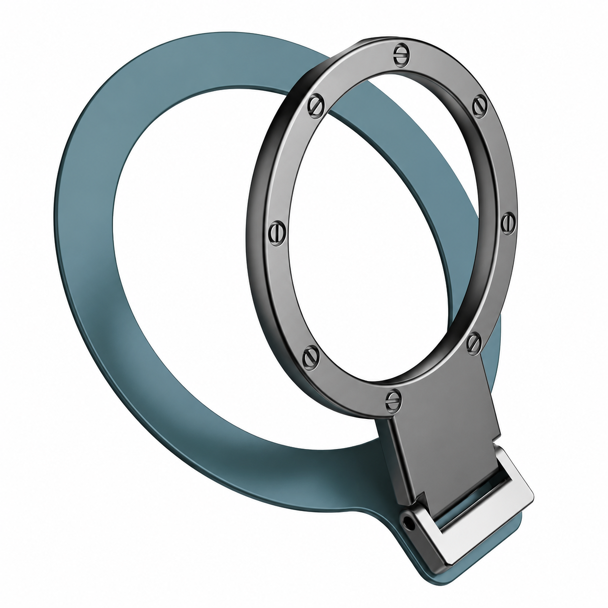 Premium Magnetic Phone Ring Holder for MagSafe 360° Rotating Phone Grip Stand Detachable Foldable Magnetic Finger Holder Kickstand Compatible with iPhone