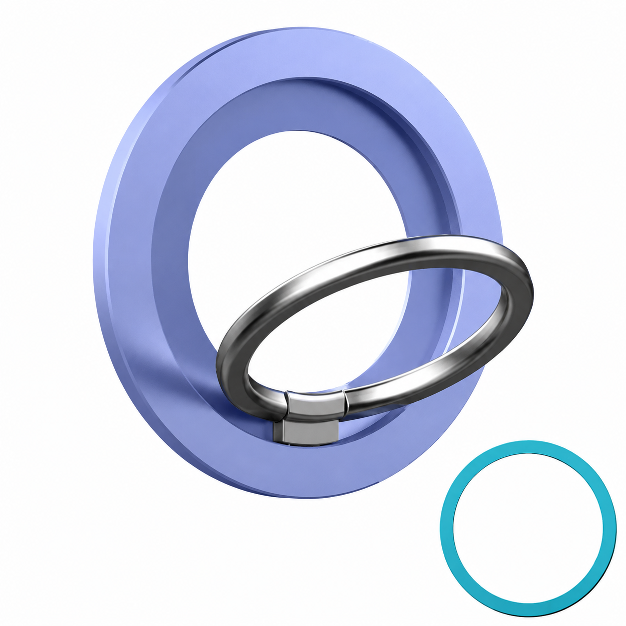 Premium Magnetic Phone Ring Holder for MagSafe 360° Rotating Phone Grip Stand Detachable Foldable Magnetic Finger Holder Kickstand Compatible with iPhone
