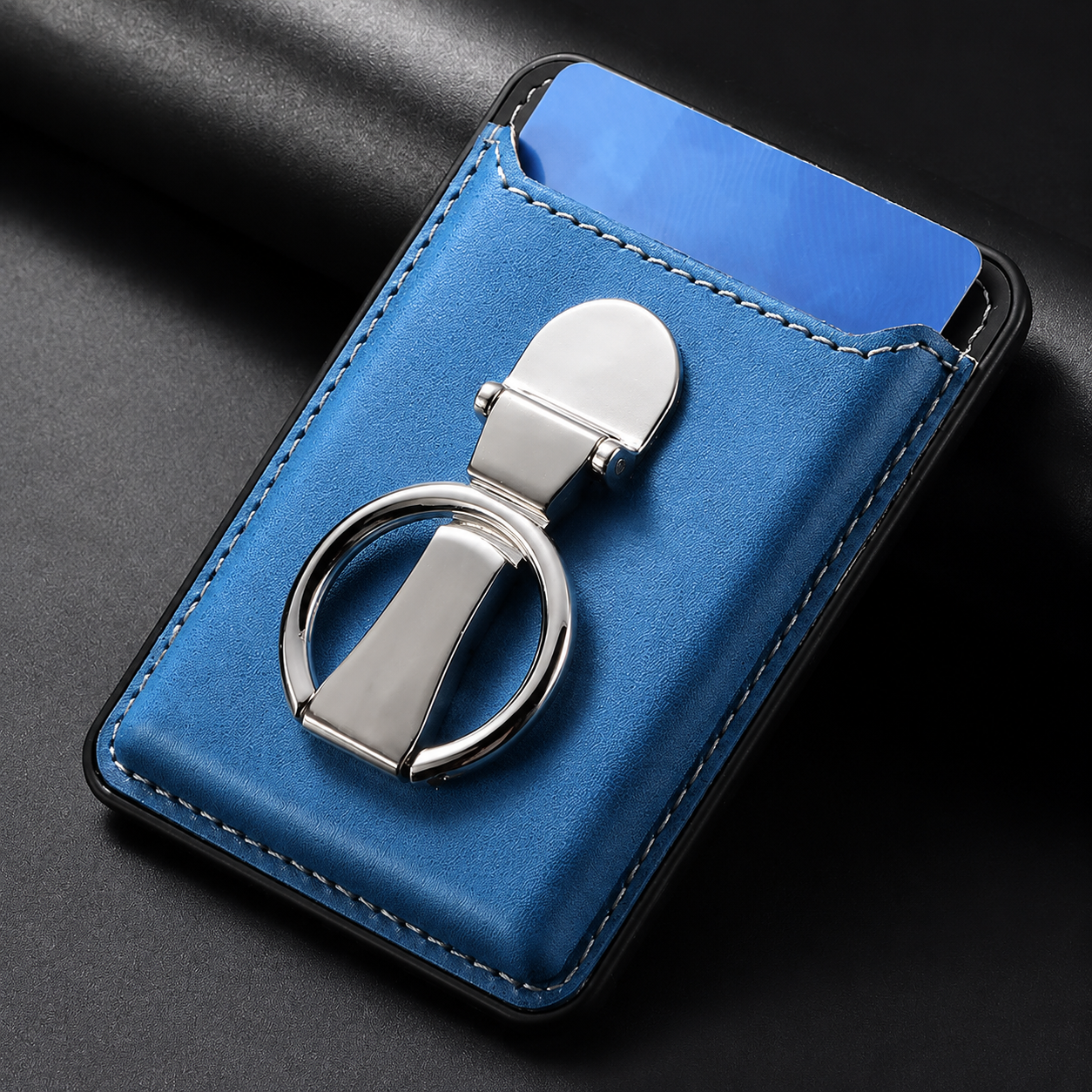 Premium Magnetic Wallet Case for MagSafe Card Holder Magnetic Wallet Multiple Card Slots Foldable Ring Holder Kickstand Strong Magnetic Attachment Compatible with iPhone