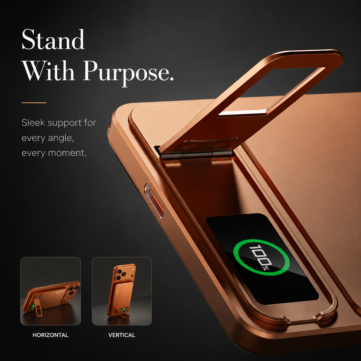 Premium Magnetic Wireless Power Bank 10000mAh Fast Charging Portable Charger 20W USB Type C Magnetic Battery Pack Digital Display Phone Stand Compatible with iPhone
