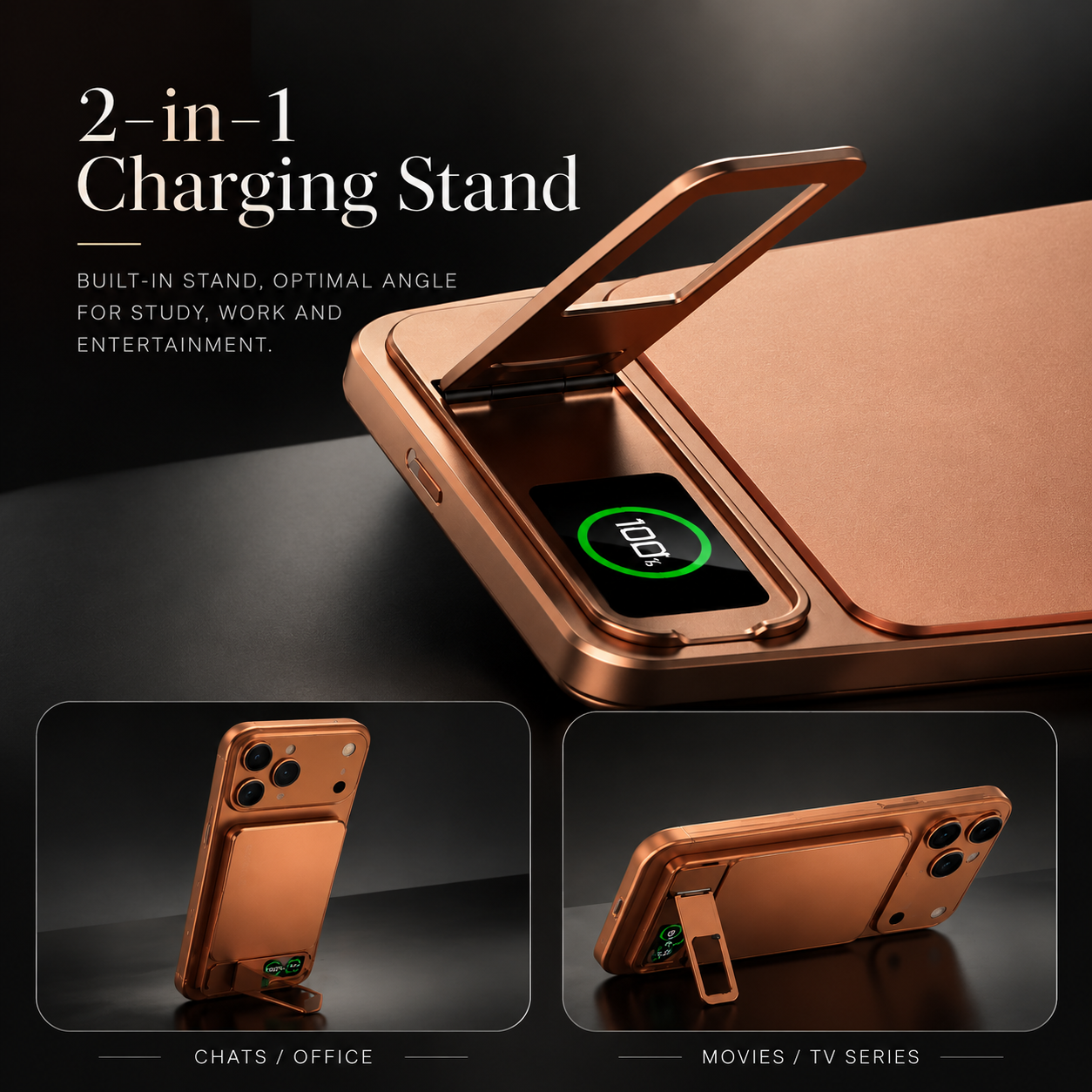 Premium Magnetic Wireless Power Bank 10000mAh Fast Charging Portable Charger 20W USB Type C Magnetic Battery Pack Digital Display Phone Stand Compatible with iPhone