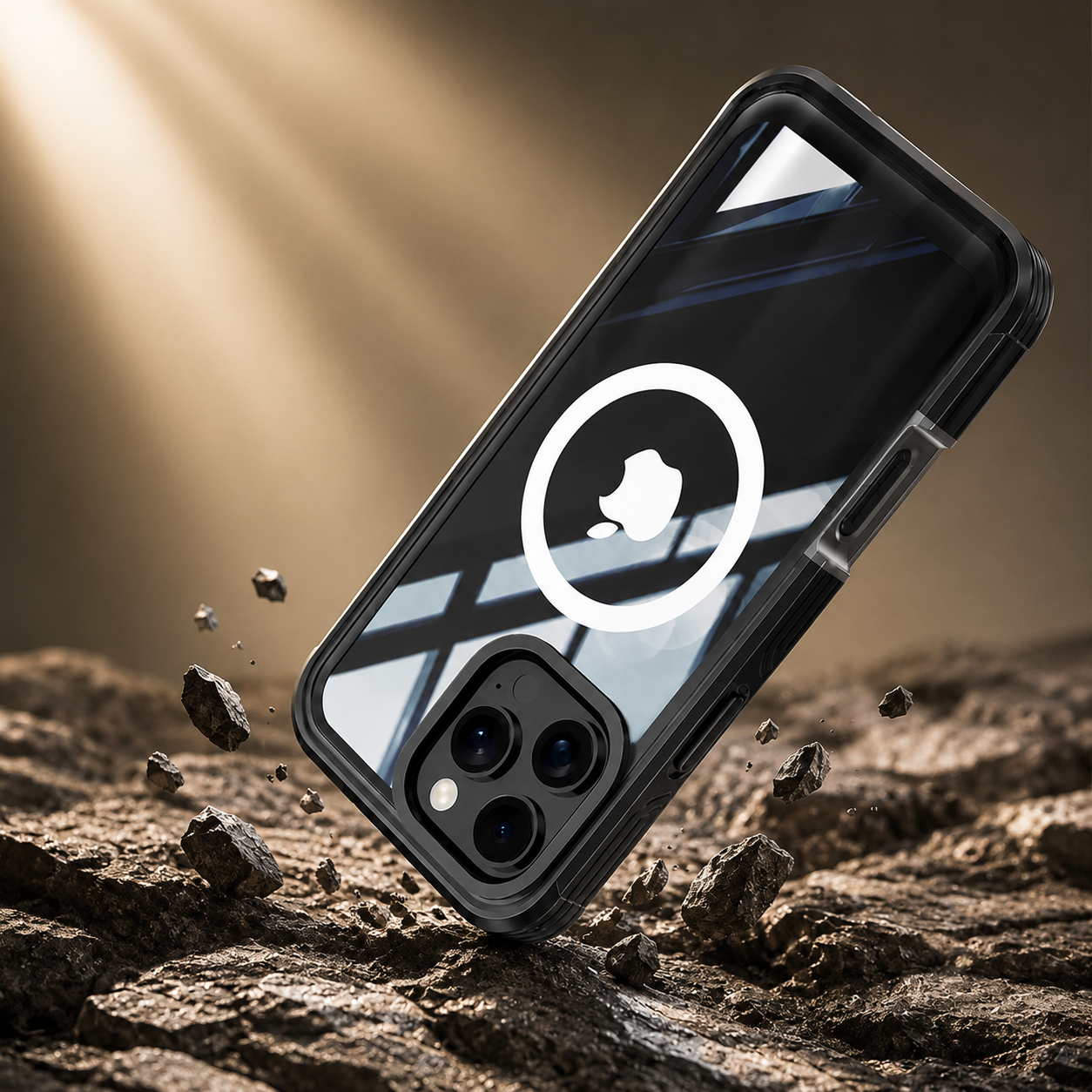 Premium Magnetic iPhone Case Full Body Tempered Glass MagSafe Compatible Shockproof Cover 360 Protection Wireless Charging Slim Protective Design