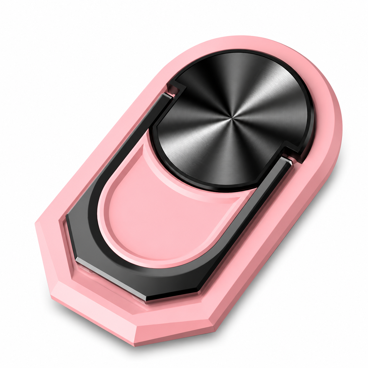 Premium Metal Finger Ring Phone Holder 180° Rotating Phone Grip Stand Universal Finger Ring Kickstand Adhesive Smartphone Holder Compatible with iPhone
