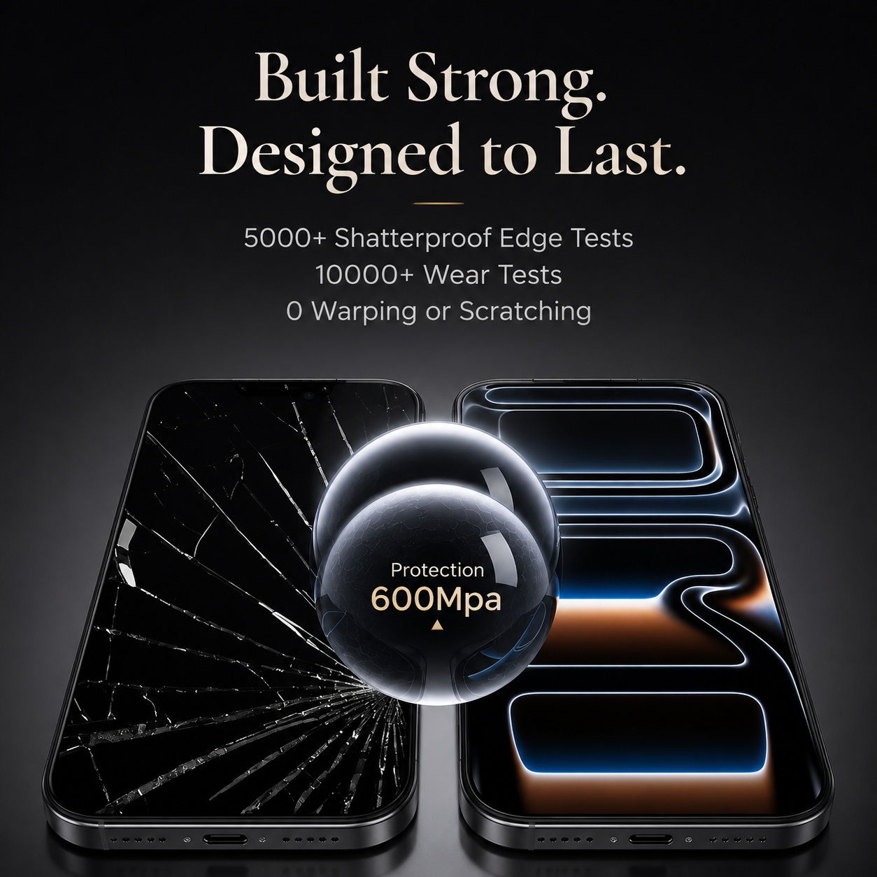 Premium Privacy Screen Protector Anti Spy Tempered Glass HD Display Fingerprint Resistant Scratch Resistant Shatter Protection Compatible with iPhone