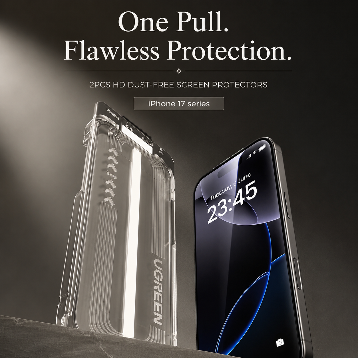 Premium Privacy Screen Protector Anti Spy Tempered Glass HD Display Fingerprint Resistant Scratch Resistant Shatter Protection Compatible with iPhone