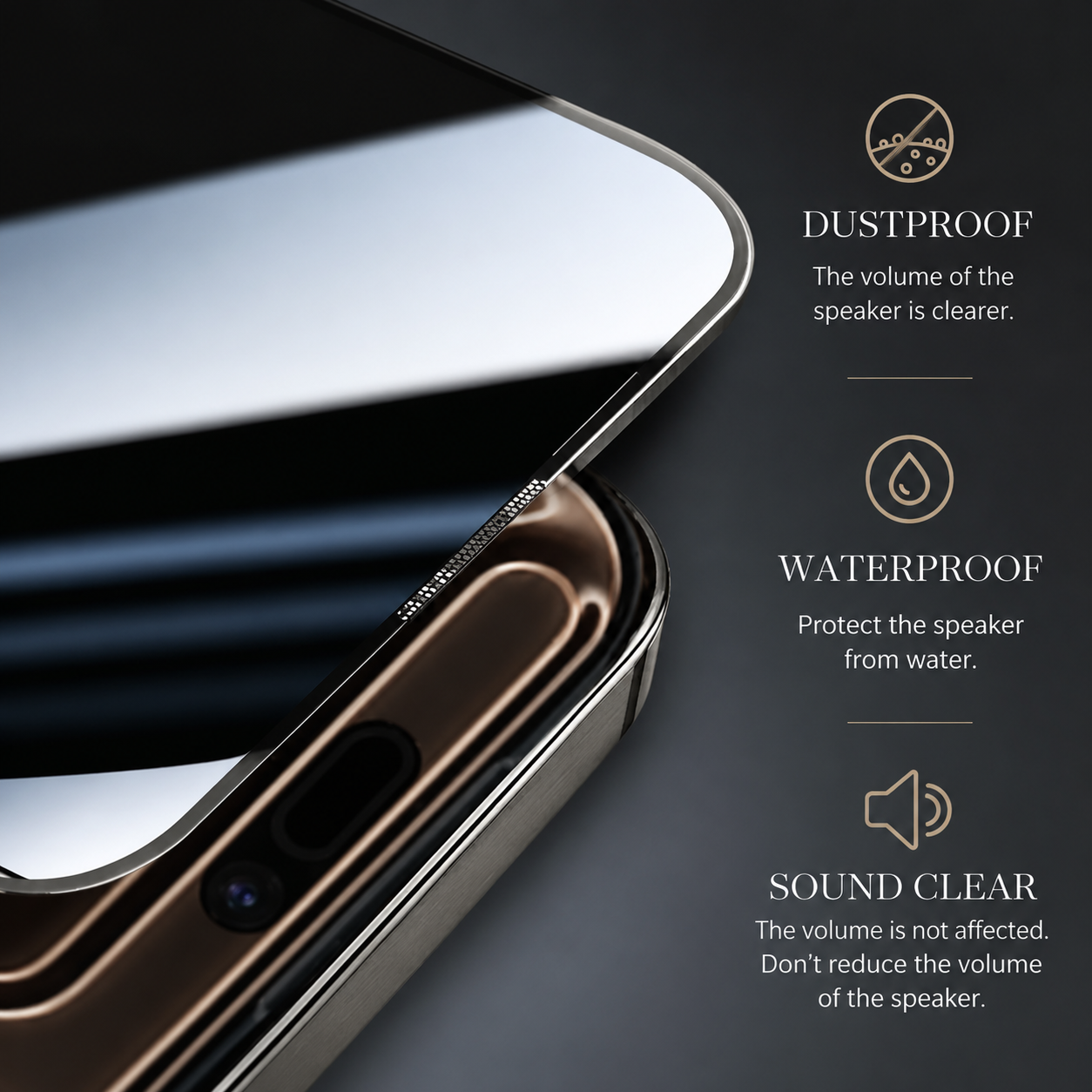 Premium Privacy Screen Protector Tempered Glass Anti Spy HD Full Coverage Oleophobic Anti Fingerprint Scratch Resistant Compatible with iPhone