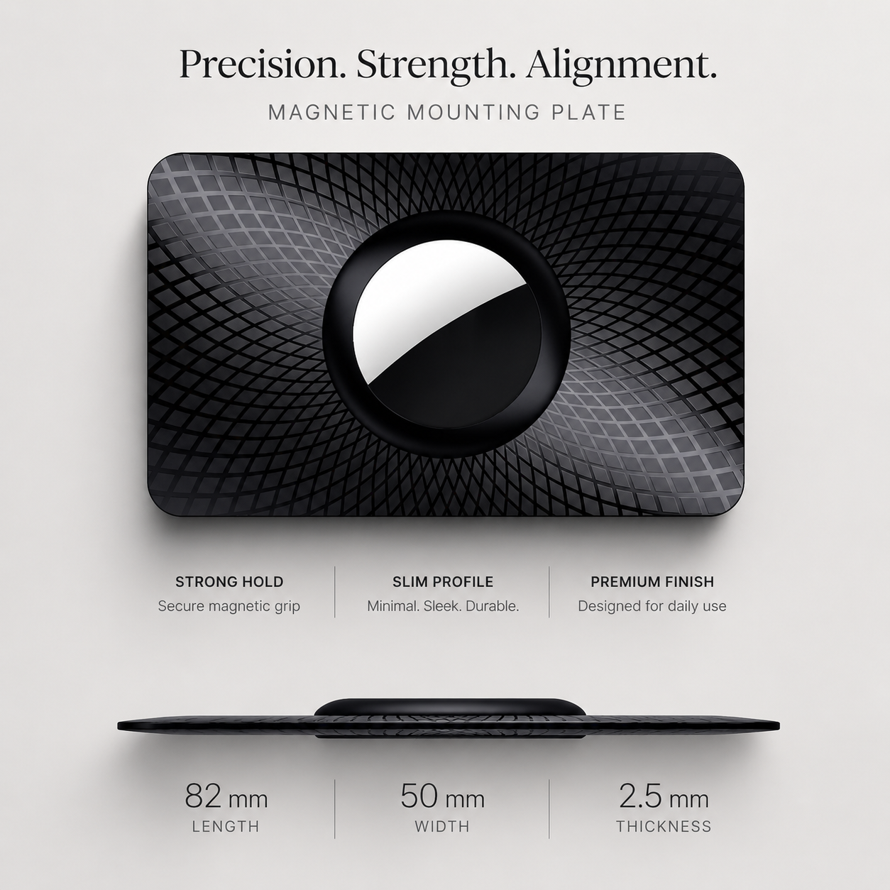 Premium Slim AirTag Wallet Case Ultra-Thin Credit Card Holder Anti-Lost GPS Tracker Protective Sleeve Durable ABS Compatible with AirTag