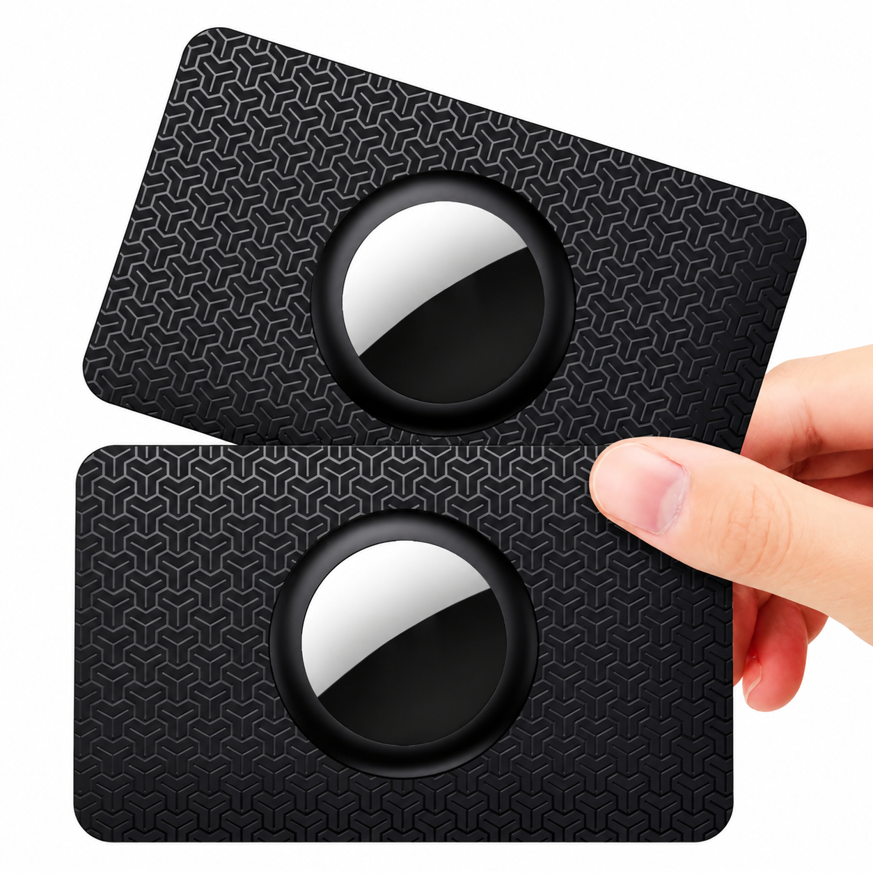 Premium Slim AirTag Wallet Case Ultra-Thin Credit Card Holder Anti-Lost GPS Tracker Protective Sleeve Durable ABS Compatible with AirTag
