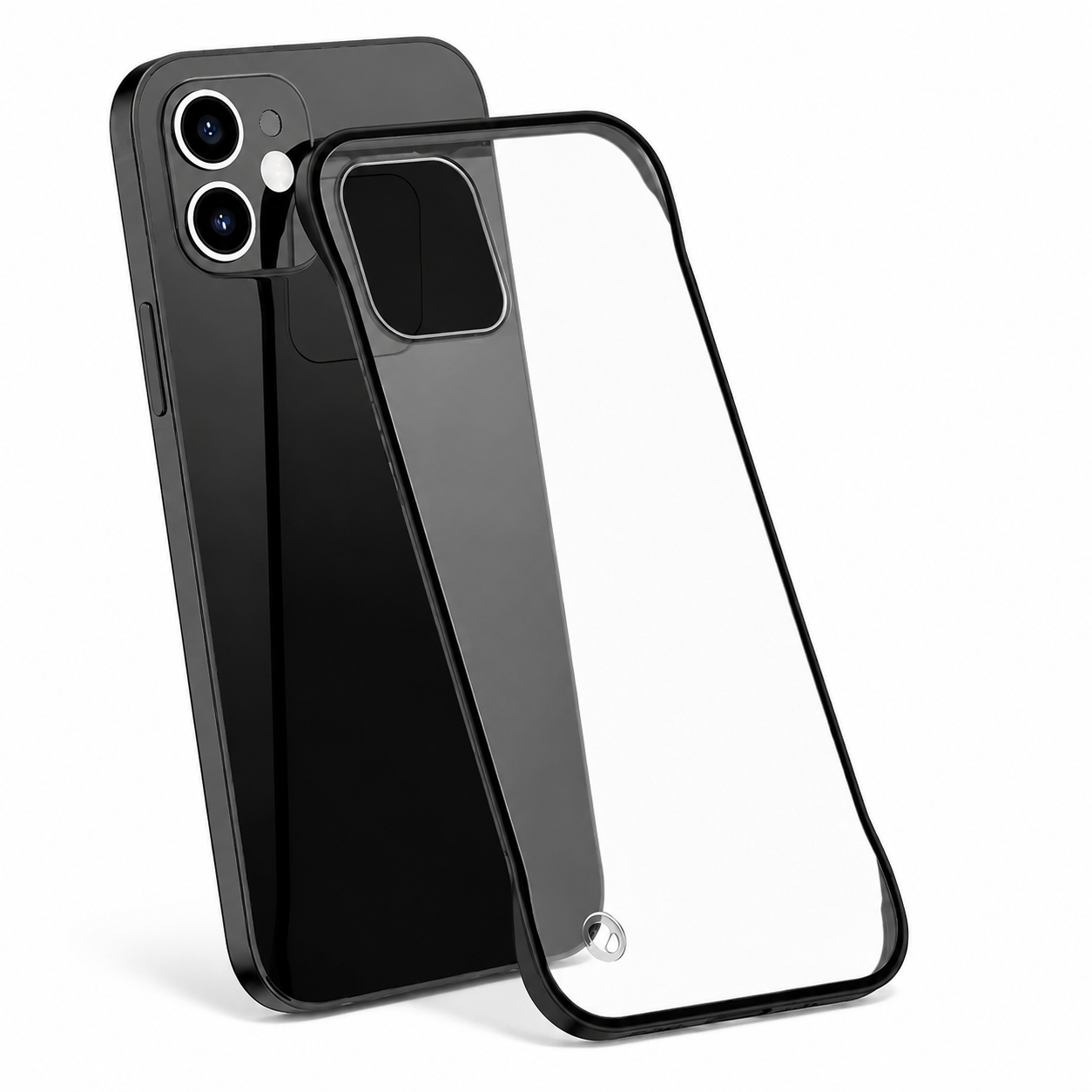 Premium Slim Frameless iPhone Case Matte PC Back Cover TPU Edge Lightweight Shockproof Scratch Resistant Minimal Protective Cover