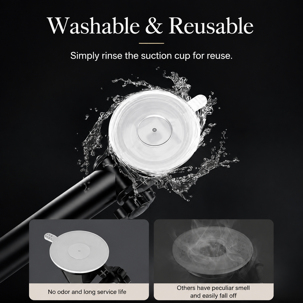 Premium Suction Cup Car Phone Holder Windshield Dashboard Phone Mount 360° Rotating Adjustable Gravity Lock Hands-Free GPS Car Stand Compatible with iPhone