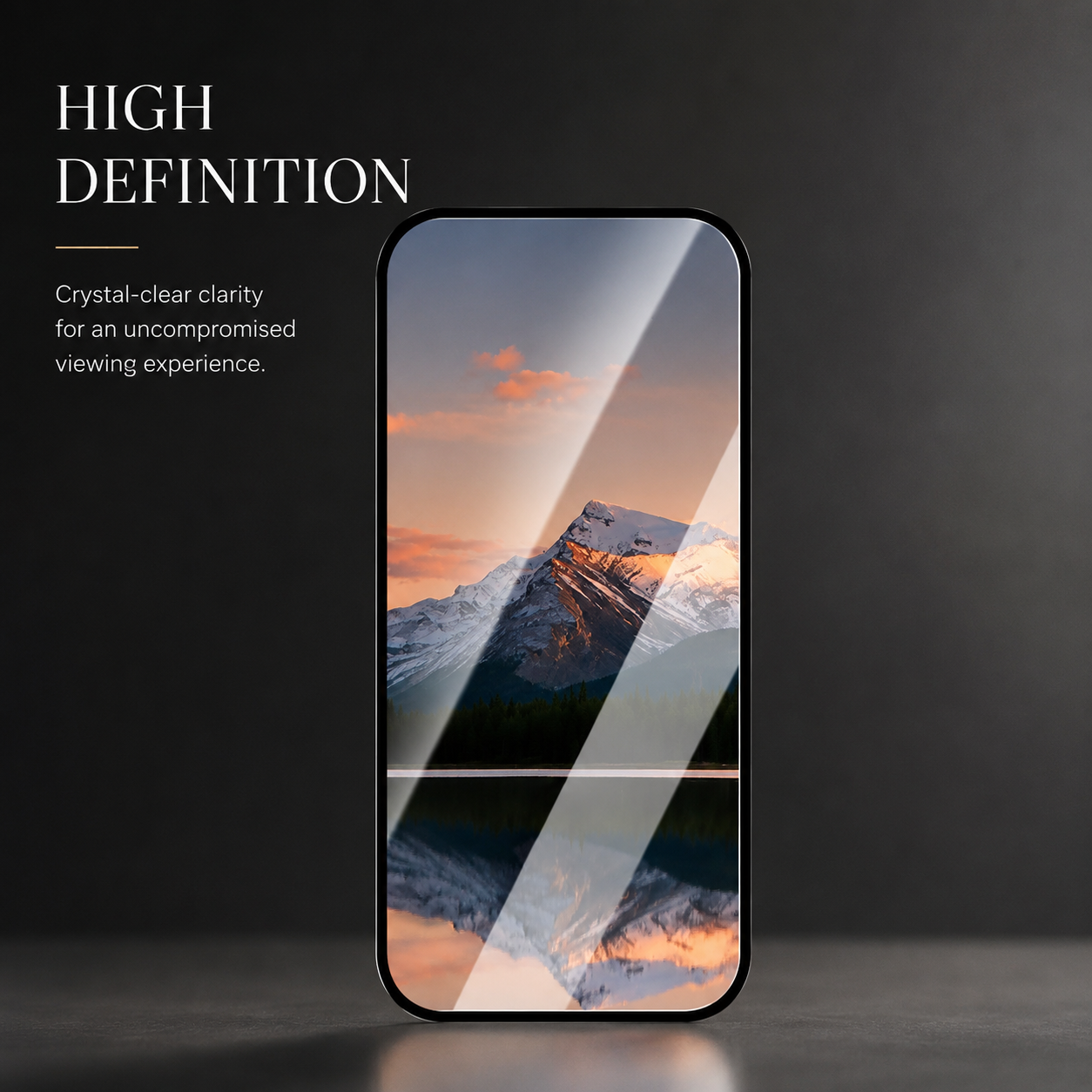 Premium Tempered Glass Screen Protector HD Clear Full Coverage Scratch Resistant Bubble Free Fingerprint Resistant Compatible with iPhone