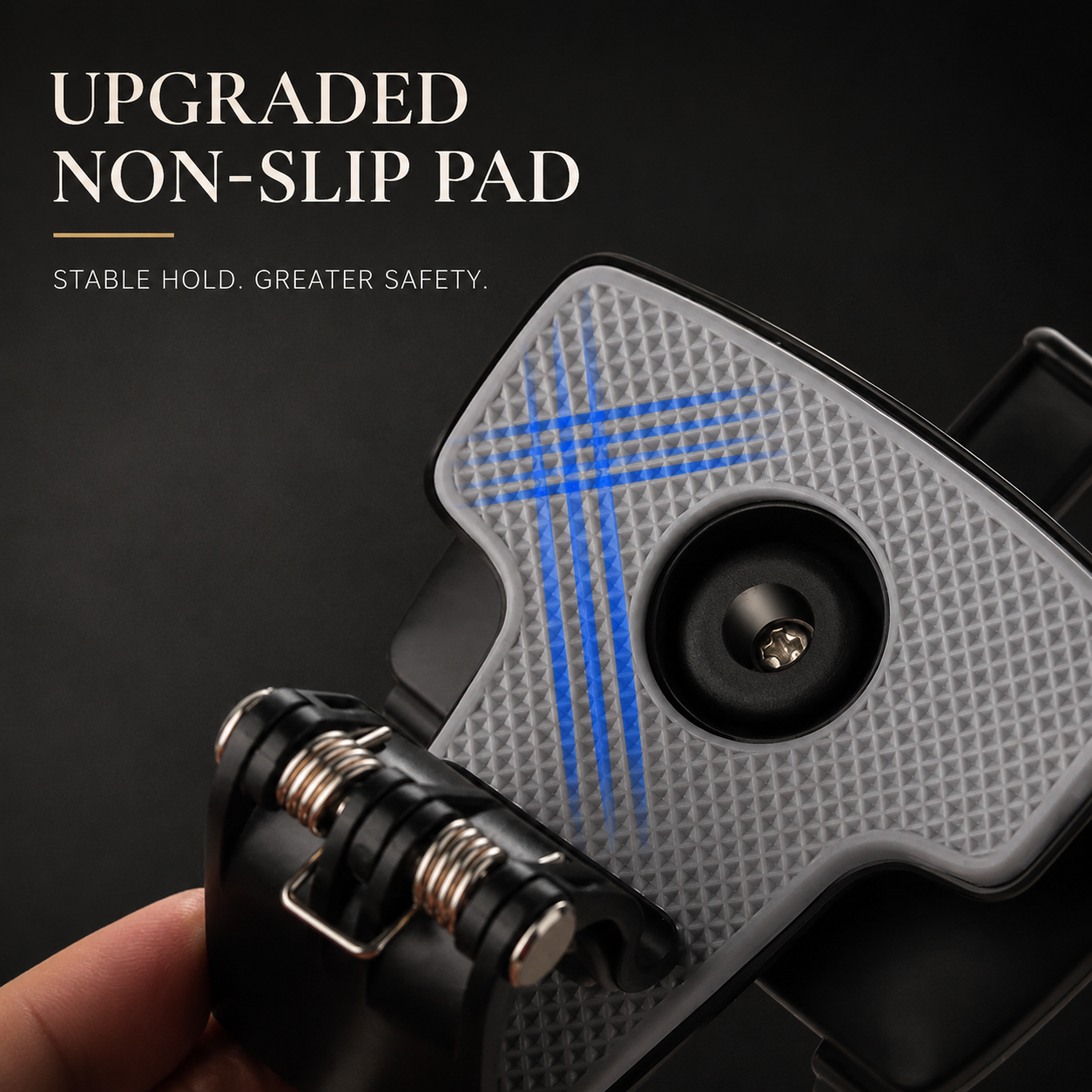 Premium Universal Car Phone Holder Mount 3-in-1 Dashboard Rearview Mirror Sun Visor Stand 360° Rotation Anti-Slip Compatible with iPhone