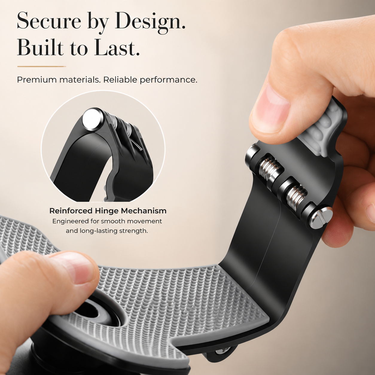 Premium Universal Car Phone Holder Mount 3-in-1 Dashboard Rearview Mirror Sun Visor Stand 360° Rotation Anti-Slip Compatible with iPhone