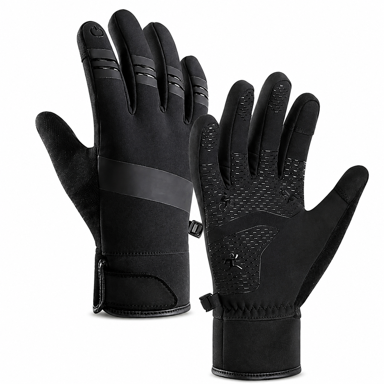 Premium Winter Cycling Gloves Waterproof Thermal Touchscreen Gloves Windproof Anti-Slip Sports Riding Gloves 3M Insulated Unisex Compatible with iPhone