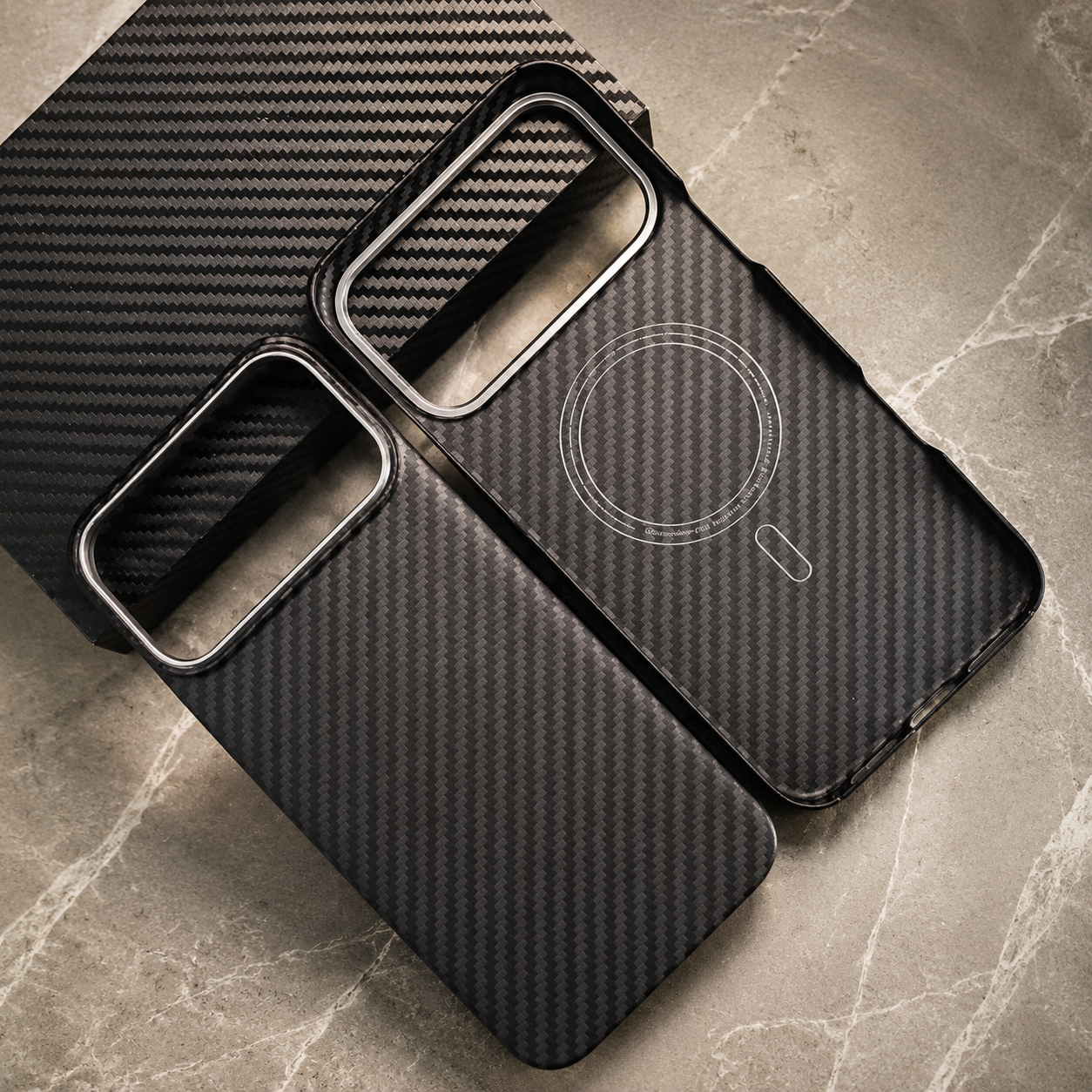 Premium iPhone Case 100% Aramid Carbon Fiber MagSafe Compatible Cover Ultra Thin Protective Case Matte Anti Scratch Raised Camera Screen Full Coverage