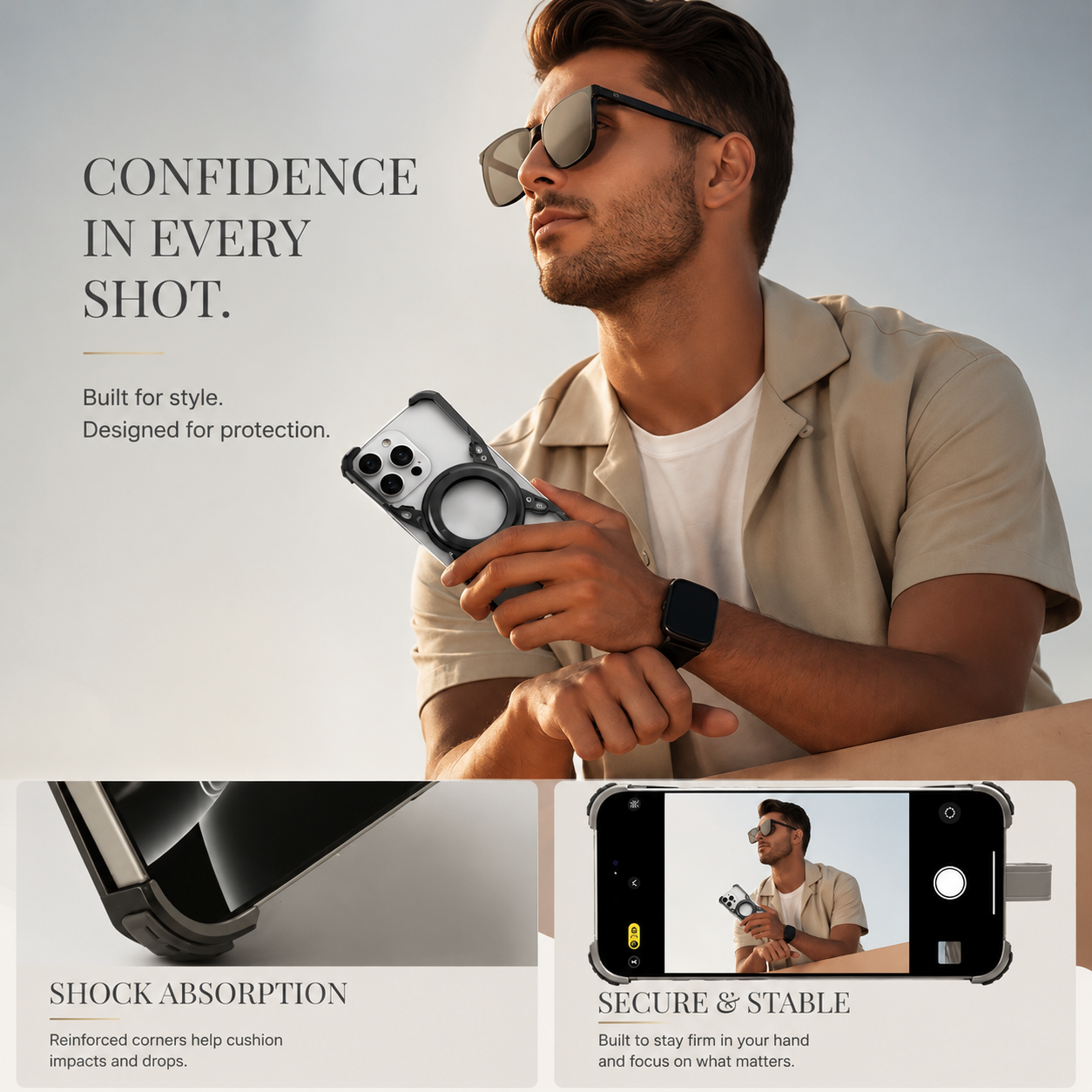 Premium iPhone Case 360 Rotating Stand Frameless Metal Frame MagSafe Compatible Shockproof Magnetic Protective Cover Camera Lens Screen Protection Ultra Thin Design