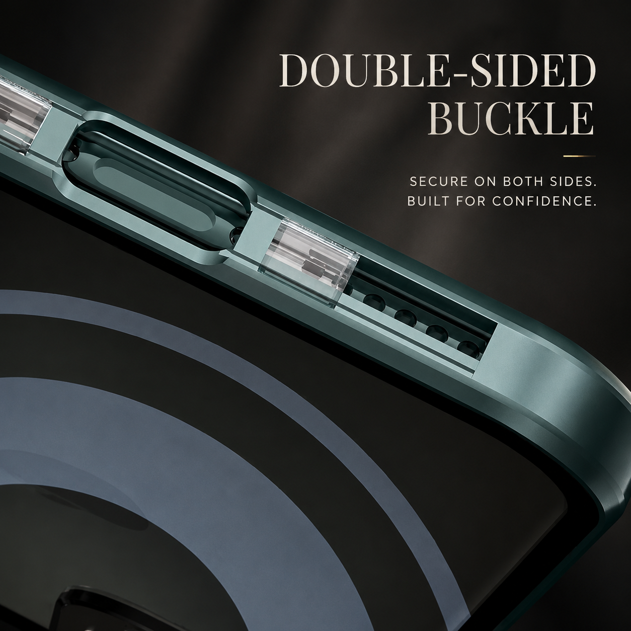 Premium iPhone Case 360° Full Body Magnetic Cover Metal Frame Double Glass Snap Lock Shockproof Protective Case MagSafe Compatible Design