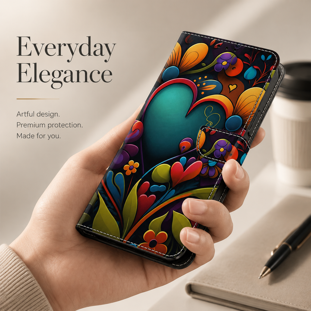 Premium iPhone Case 3D Leather Flip Wallet Magnetic Cover Card Holder Stand Function Shockproof Protective Closure Design Luxury