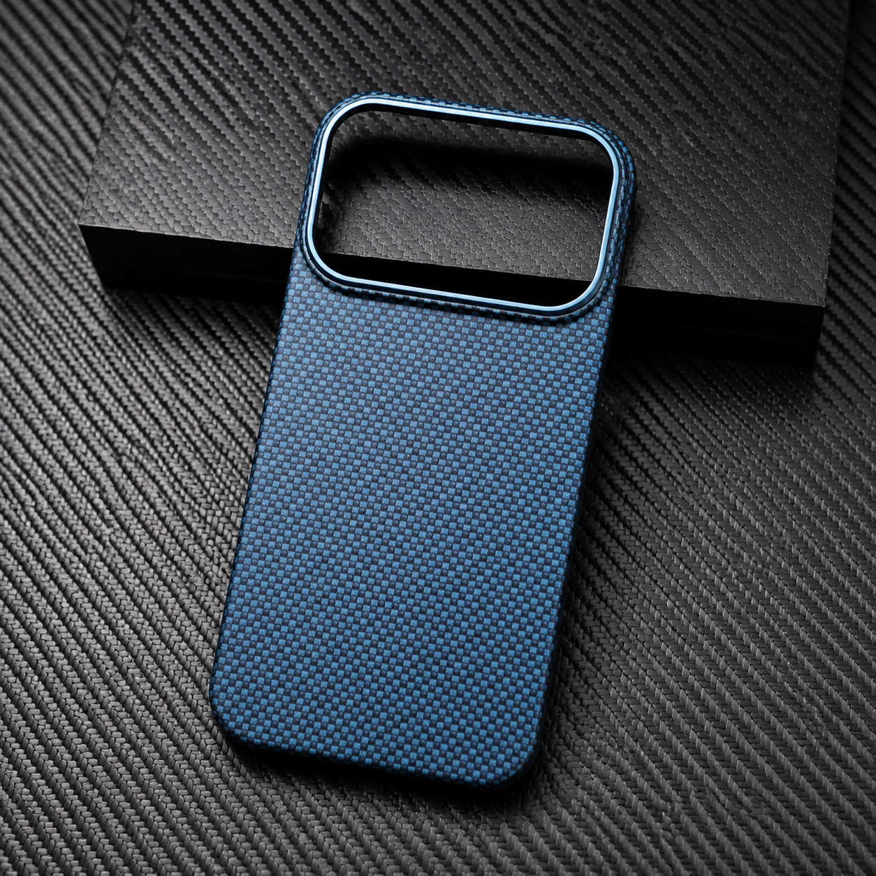 Premium iPhone Case 600D Real Carbon Fiber MagSafe Compatible Aramid Kevlar Cover Camera Lens Protection Waterproof Anti Fingerprint Ultra Thin Design