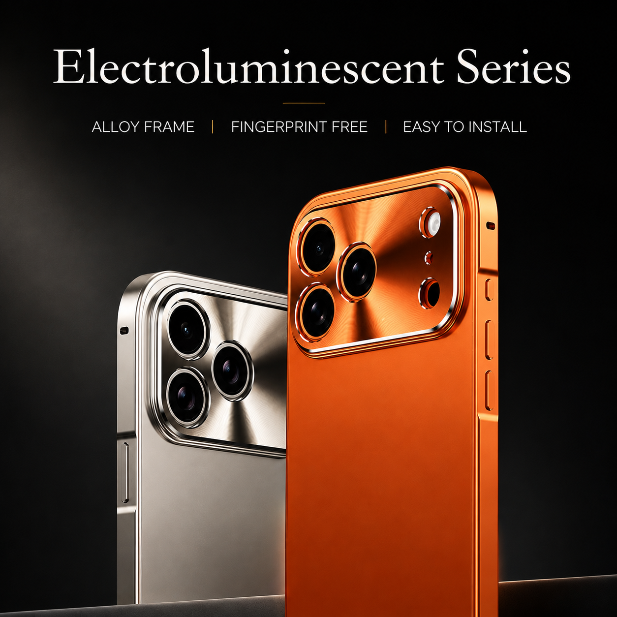 Premium iPhone Case All Aluminum Magnetic Frame MagSafe Compatible Frosted PC Back Cover Ultra Thin Shockproof Protective Anti Scratch Lightweight Design
