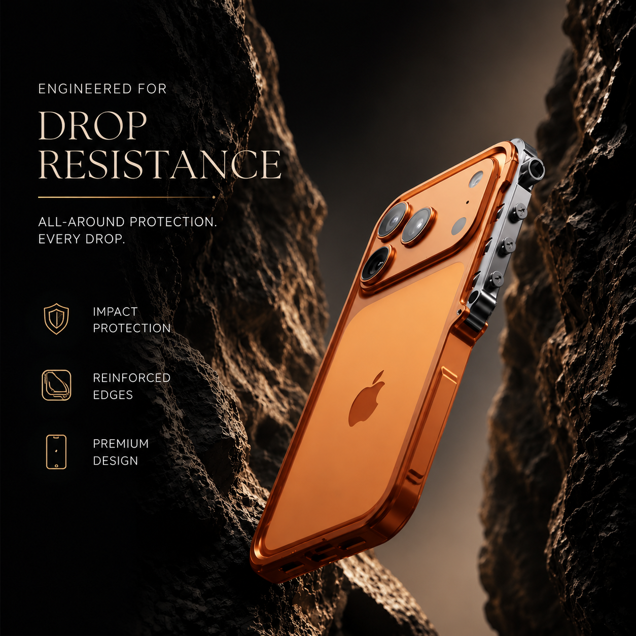 Premium iPhone Case Aluminum Alloy Bumper MagSafe Compatible Magnetic Protective Cover Shockproof Heat Dissipation Camera Lens Guard