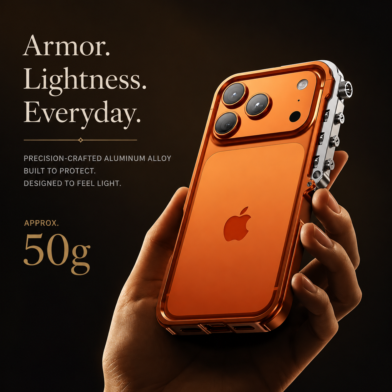 Premium iPhone Case Aluminum Alloy Bumper MagSafe Compatible Magnetic Protective Cover Shockproof Heat Dissipation Camera Lens Guard