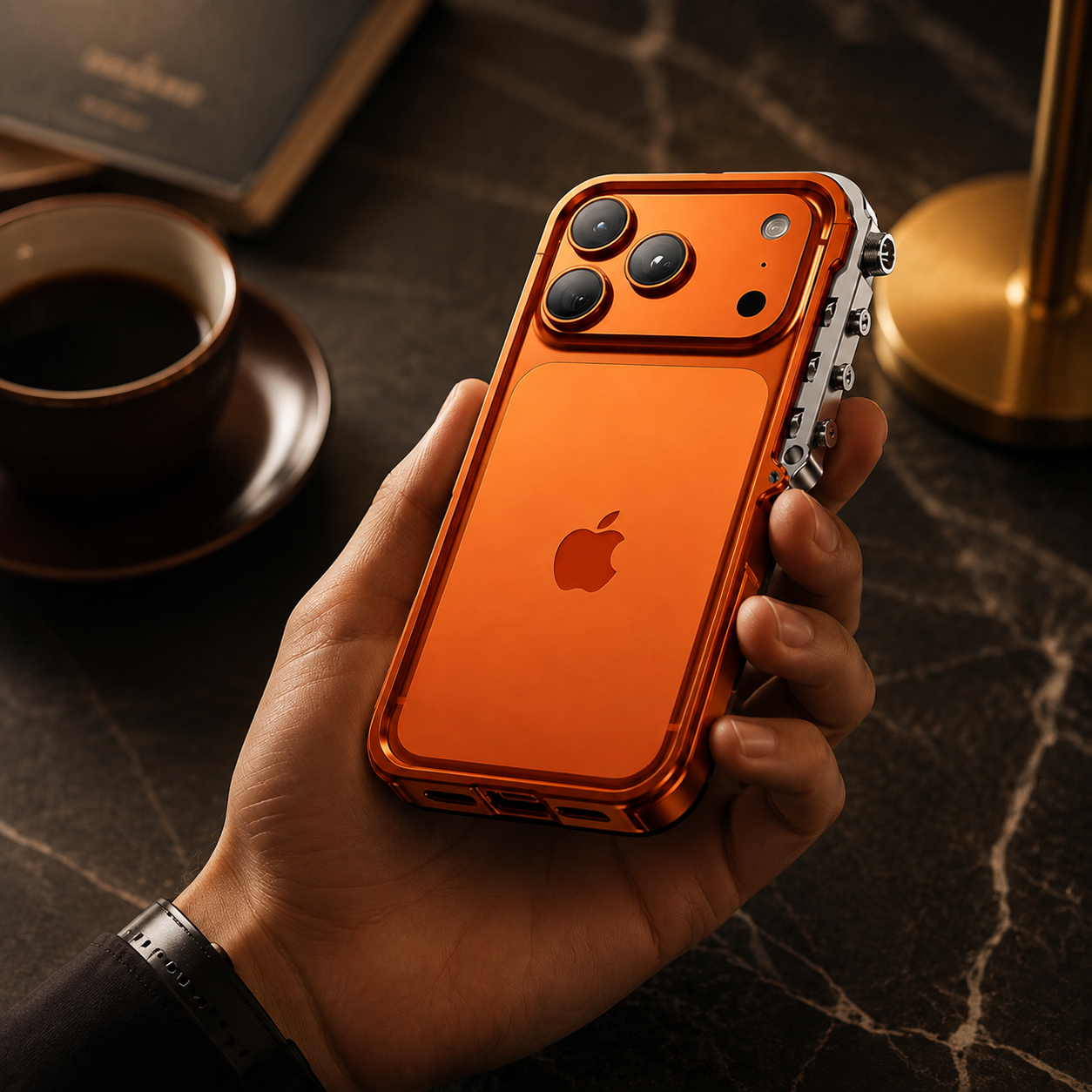 Premium iPhone Case Aluminum Alloy Bumper MagSafe Compatible Magnetic Protective Cover Shockproof Heat Dissipation Camera Lens Guard