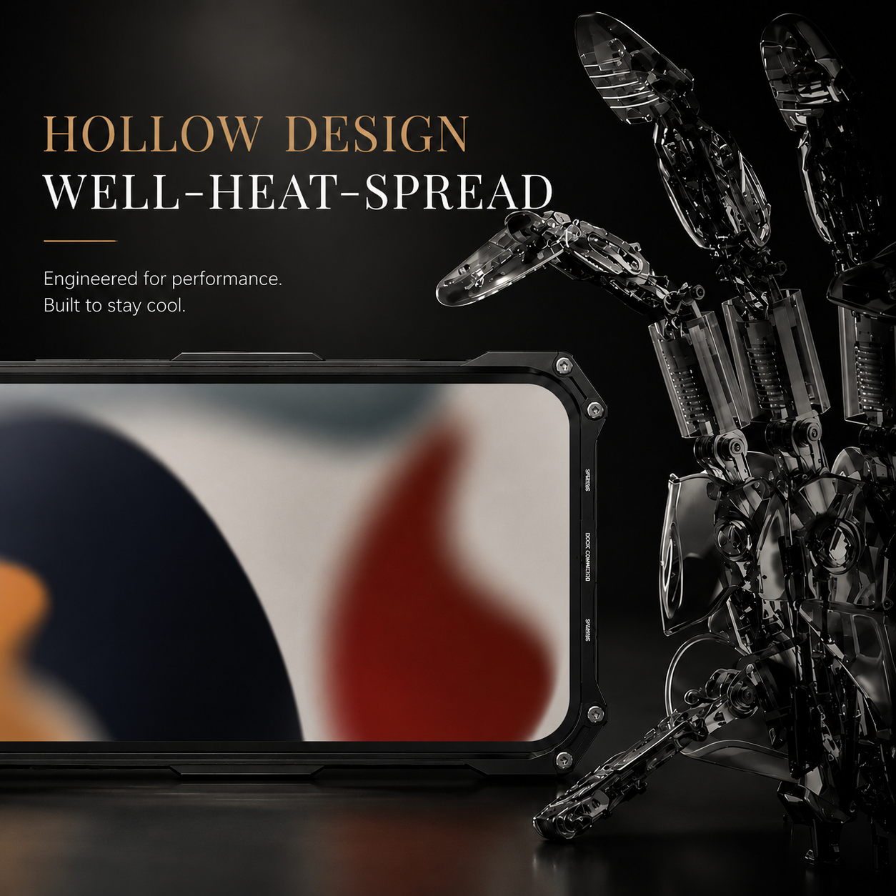Premium iPhone Case Aluminum Alloy Metal Armor Protective Cover Military Grade Shockproof Cooling Airflow Anti Scratch Lightweight Non Slip Bumper Design