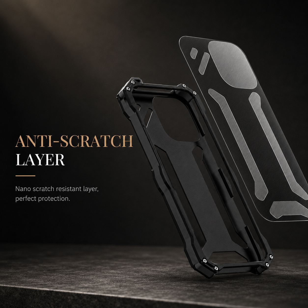 Premium iPhone Case Aluminum Alloy Metal Armor Protective Cover Military Grade Shockproof Cooling Airflow Anti Scratch Lightweight Non Slip Bumper Design