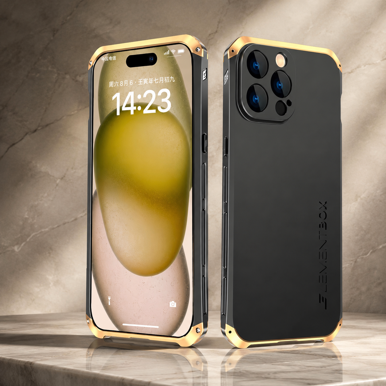 Premium iPhone Case Aluminum Alloy PC Protective Cover Full Coverage Shockproof Anti Scratch Dustproof Washable Lightweight Non Slip Design