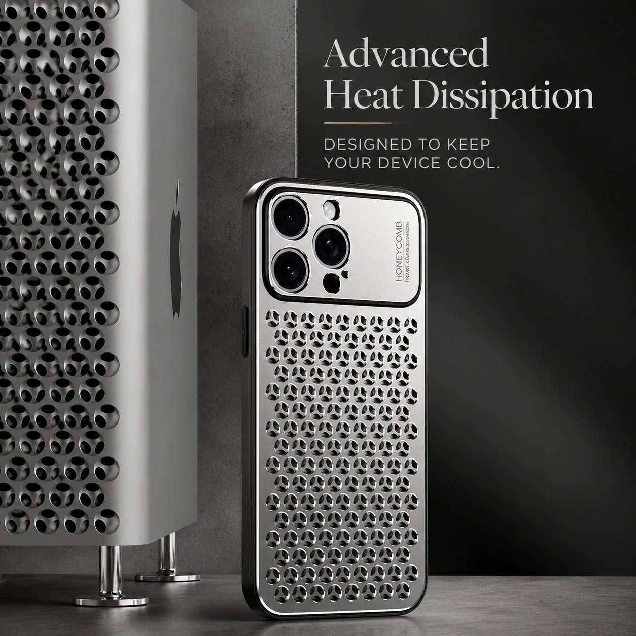 Premium iPhone Case Aluminum Alloy Protective Cover Breathable Metal Frame Slim Anti Fingerprint Scratch Resistant Full Coverage