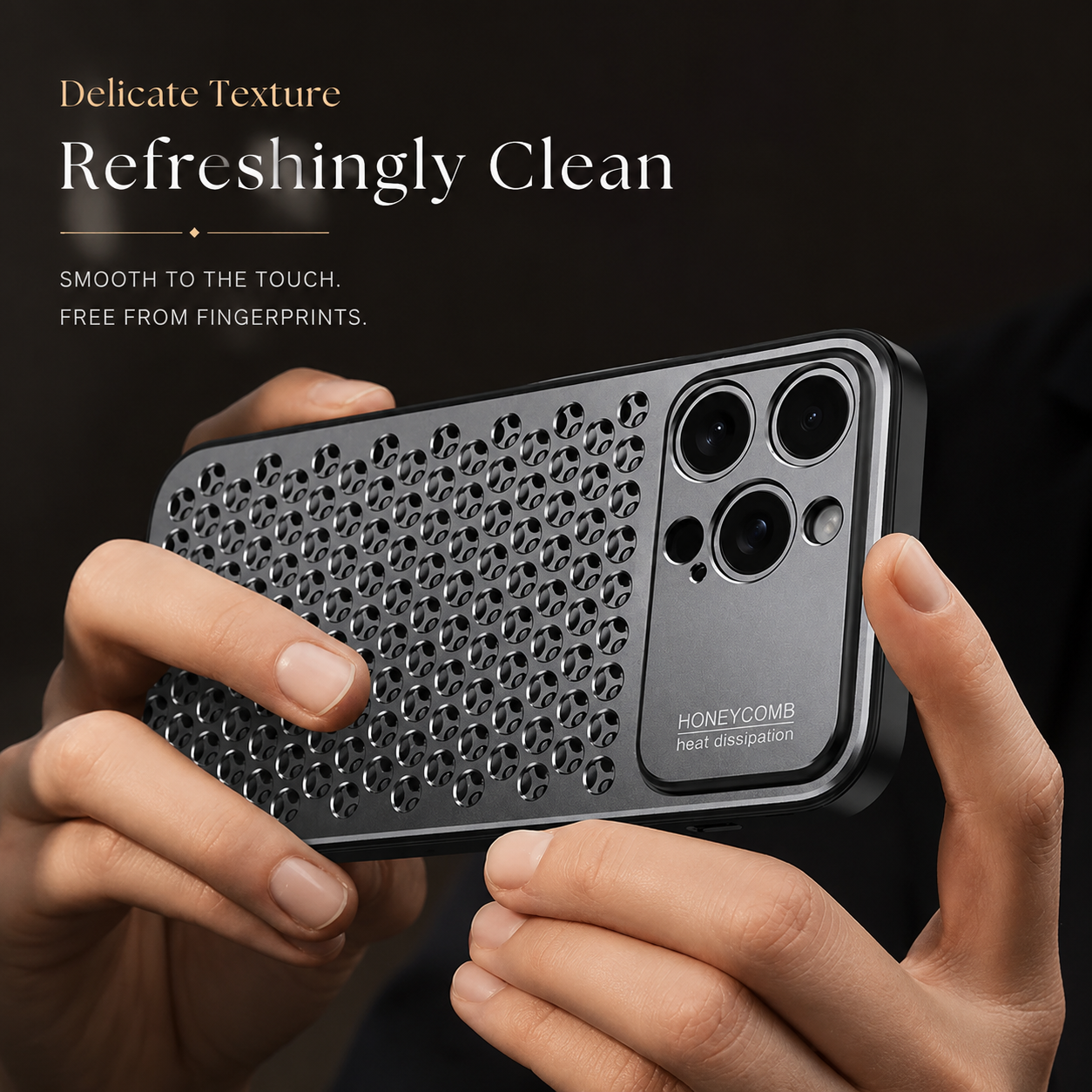 Premium iPhone Case Aluminum Alloy Protective Cover Breathable Metal Frame Slim Anti Fingerprint Scratch Resistant Full Coverage