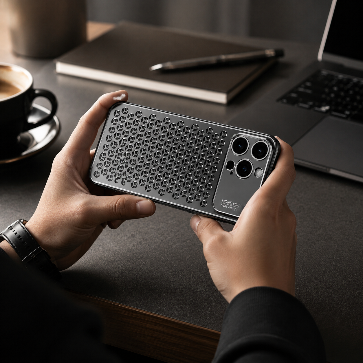Premium iPhone Case Aluminum Alloy Protective Cover Breathable Metal Frame Slim Anti Fingerprint Scratch Resistant Full Coverage