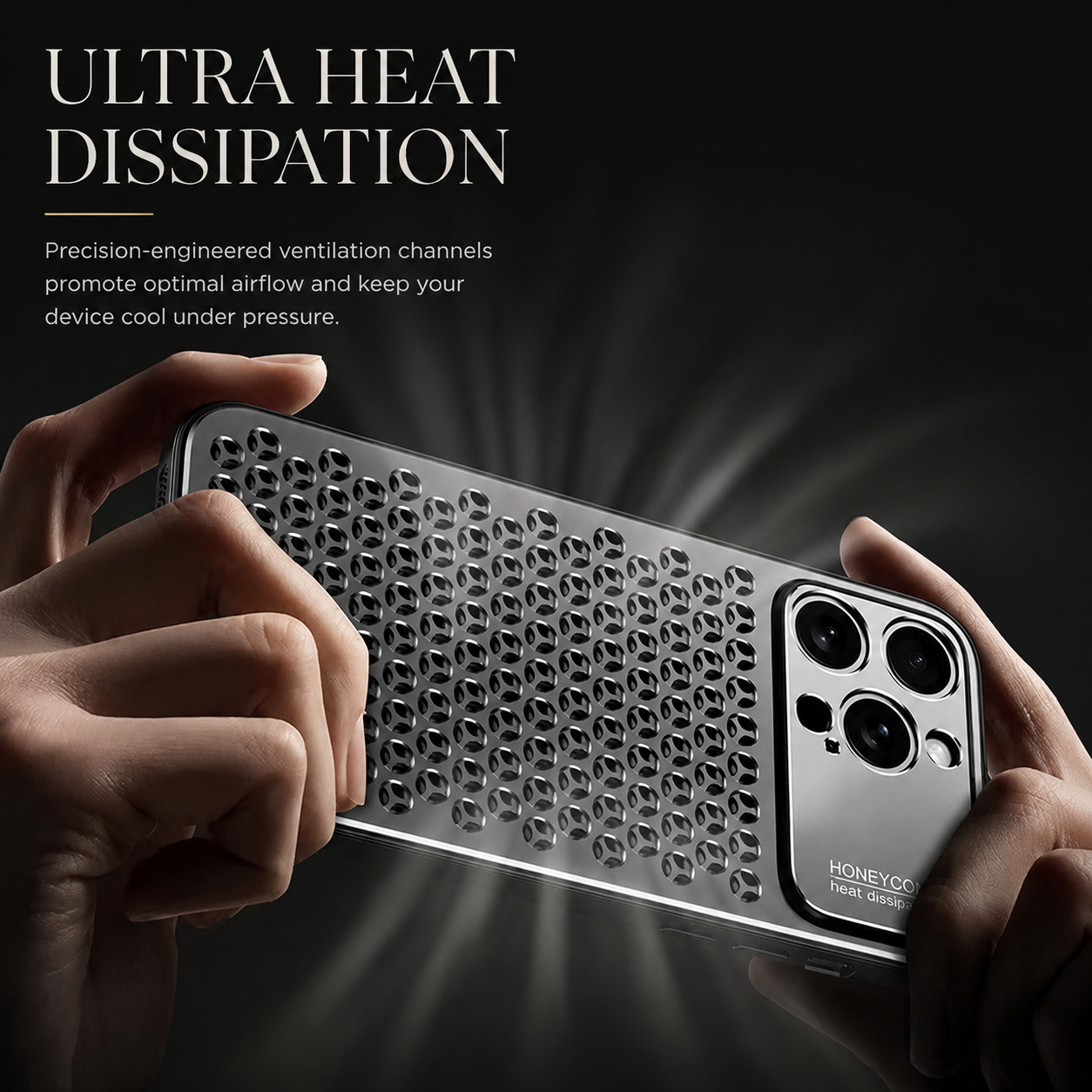 Premium iPhone Case Aluminum Alloy Protective Cover Breathable Metal Frame Slim Anti Fingerprint Scratch Resistant Full Coverage