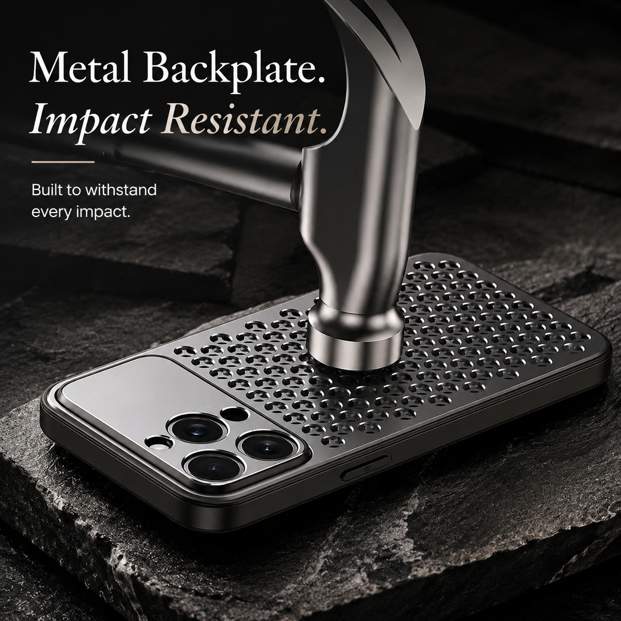 Premium iPhone Case Aluminum Alloy Protective Cover Breathable Metal Frame Slim Anti Fingerprint Scratch Resistant Full Coverage