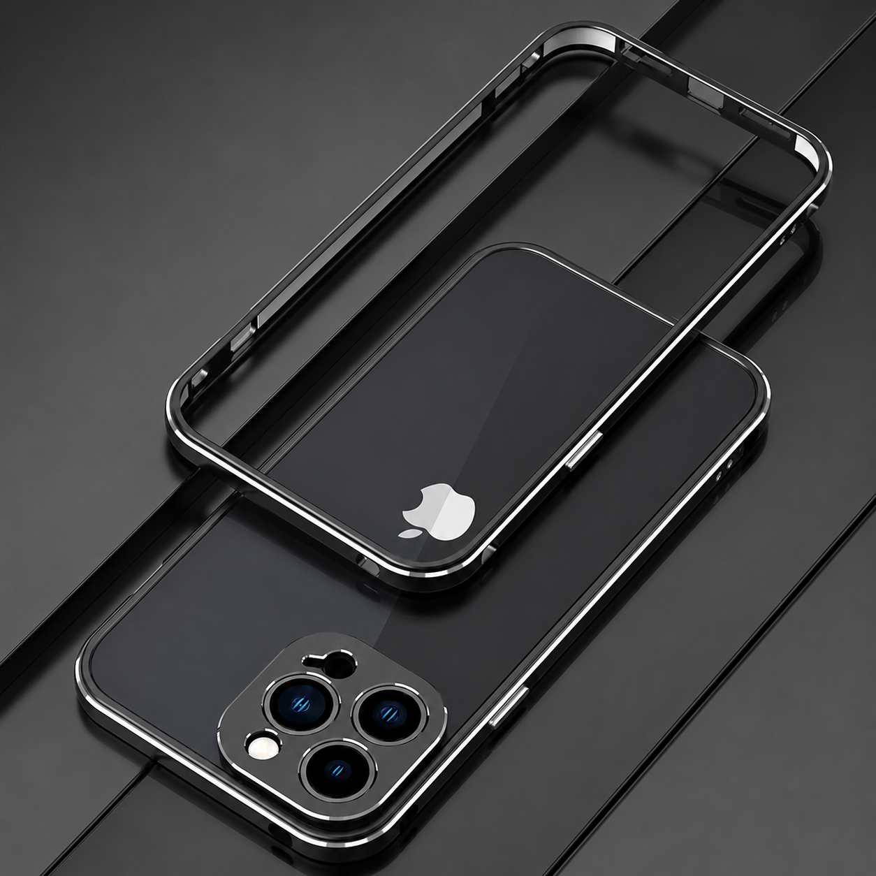 Premium iPhone Case Aluminum Metal Bumper Frame Camera Protector Shockproof Anti Scratch Protective Cover Slim Heavy Duty Design MagSafe Compatible