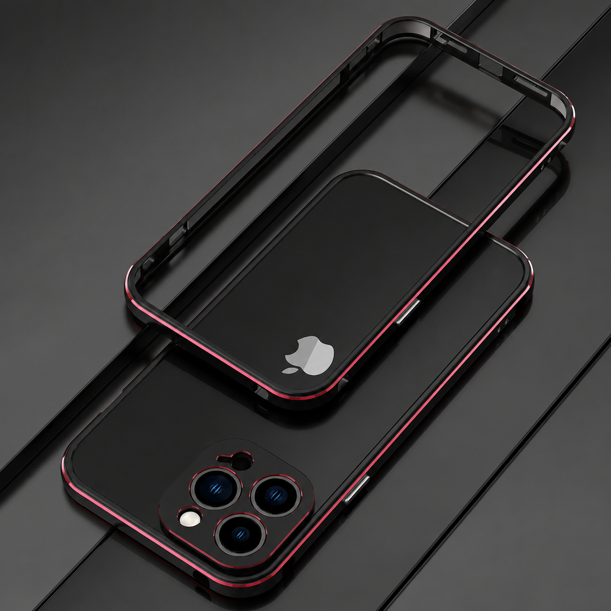 Premium iPhone Case Aluminum Metal Bumper Frame Camera Protector Shockproof Anti Scratch Protective Cover Slim Heavy Duty Design MagSafe Compatible