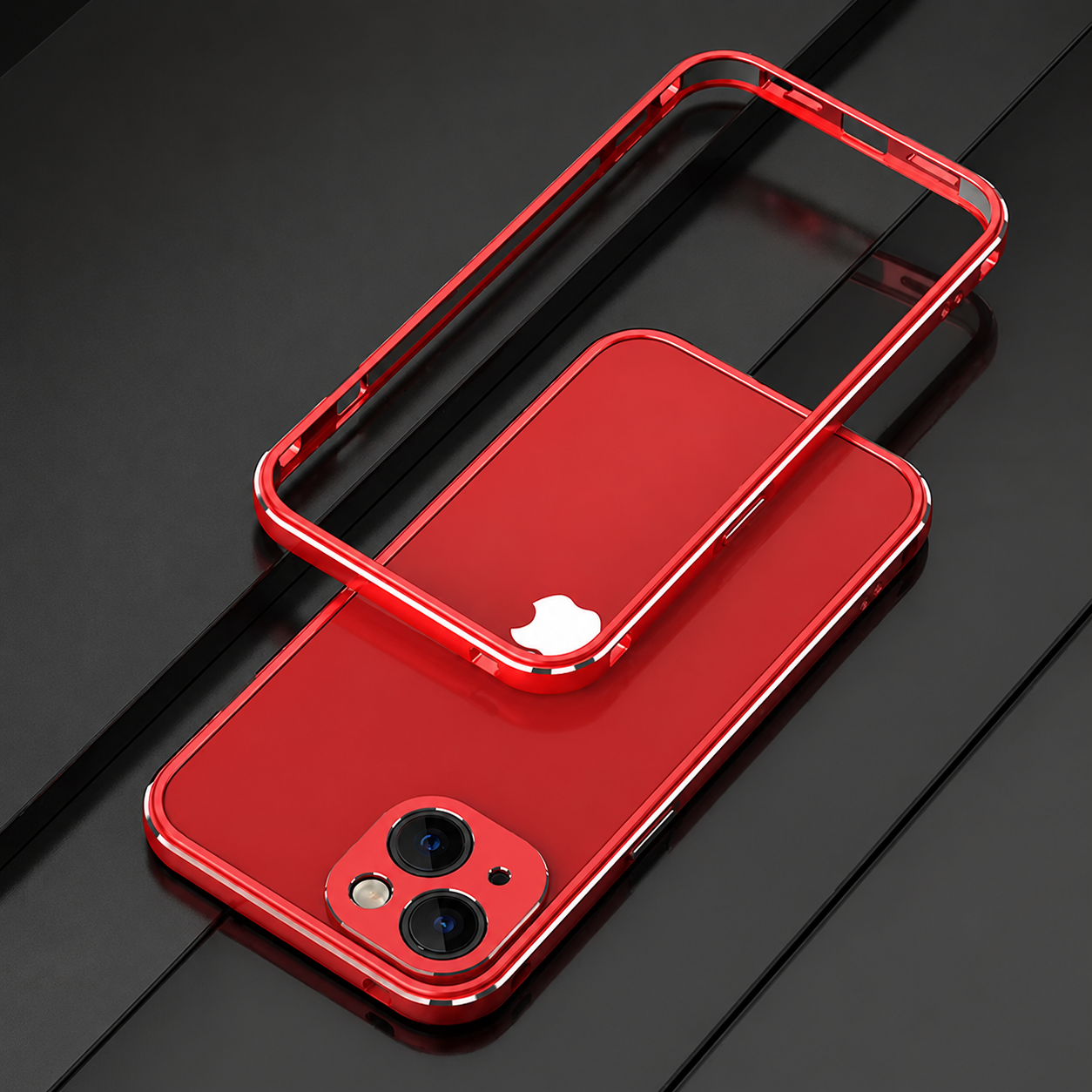 Premium iPhone Case Aluminum Metal Bumper Frame Camera Protector Shockproof Anti Scratch Protective Cover Slim Heavy Duty Design MagSafe Compatible