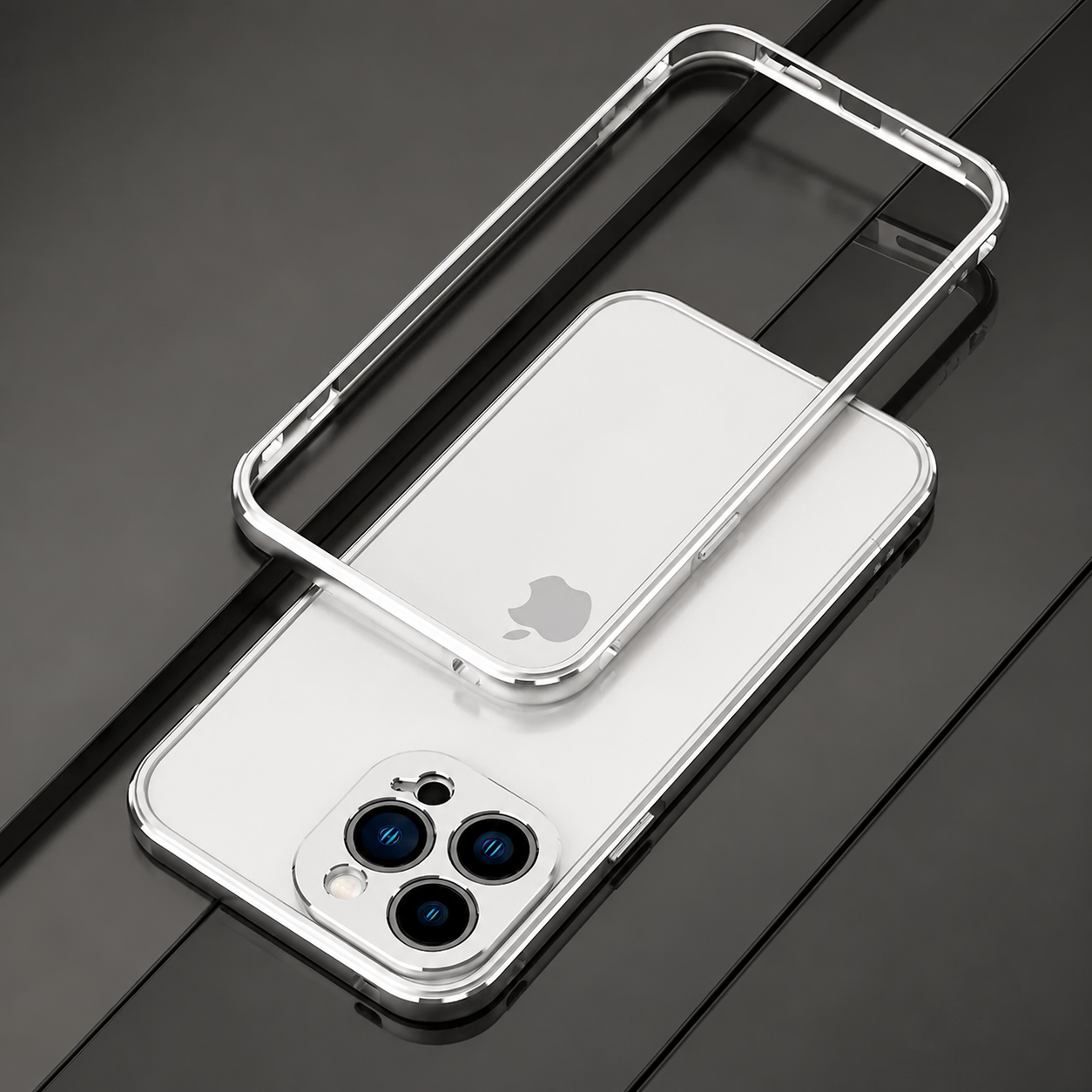 Premium iPhone Case Aluminum Metal Bumper Frame Camera Protector Shockproof Anti Scratch Protective Cover Slim Heavy Duty Design MagSafe Compatible