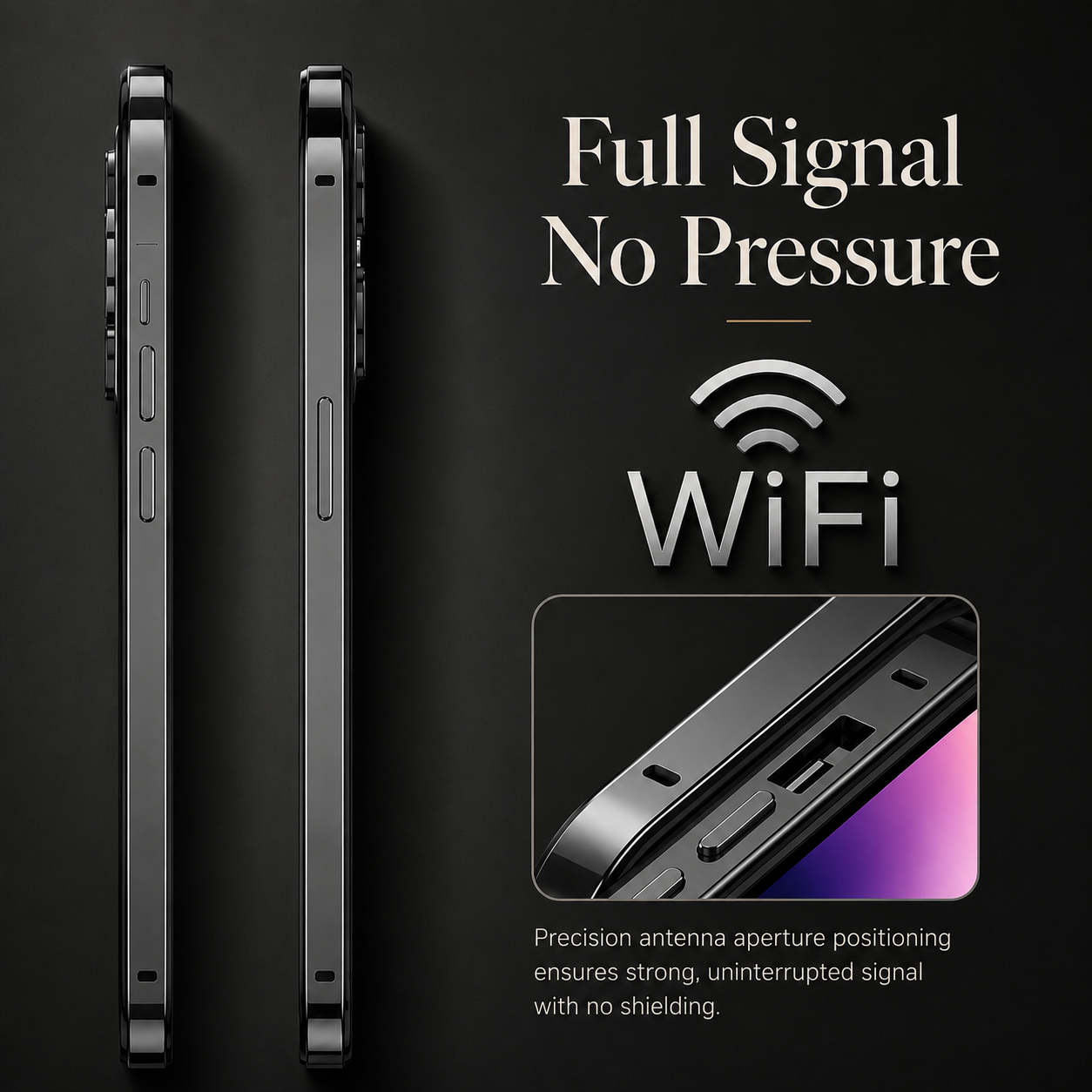 Premium iPhone Case Aluminum Metal Frame Bumper Cover Shockproof Silicone Protection Rugged Edge Protection Anti Scratch Lightweight Durable Design