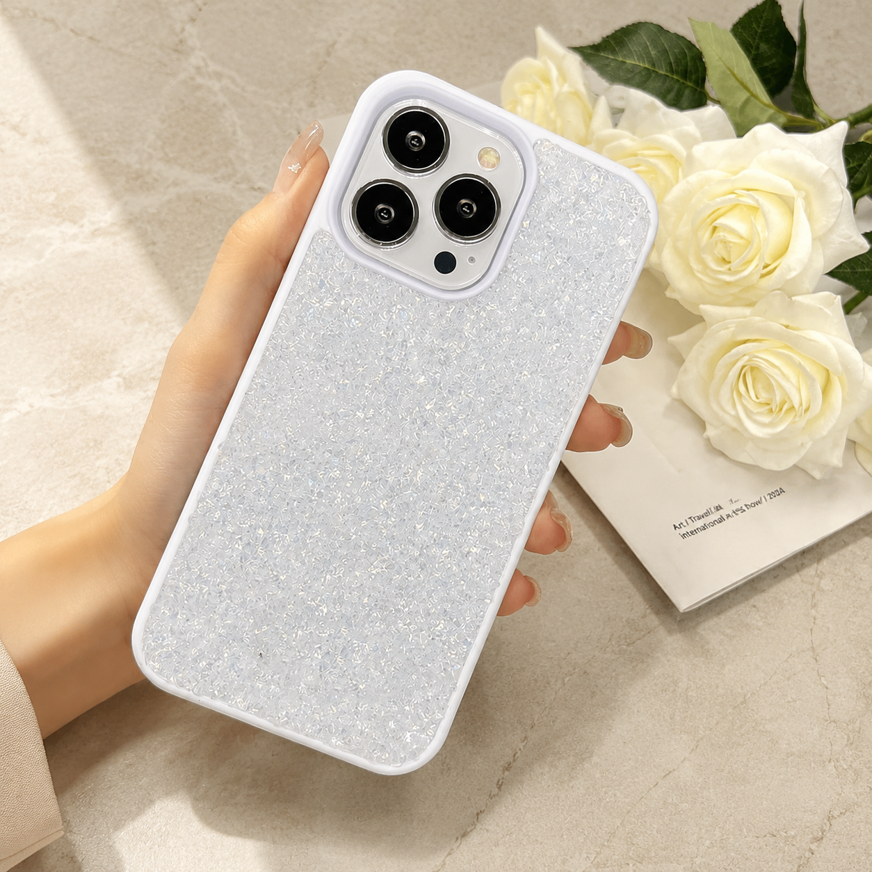 Premium iPhone Case Bling Crystal Diamond Cover MagSafe Compatible Shockproof Protective Case Flash Drill Design Camera Lens Screen Protection Ultra Thin Full Coverage