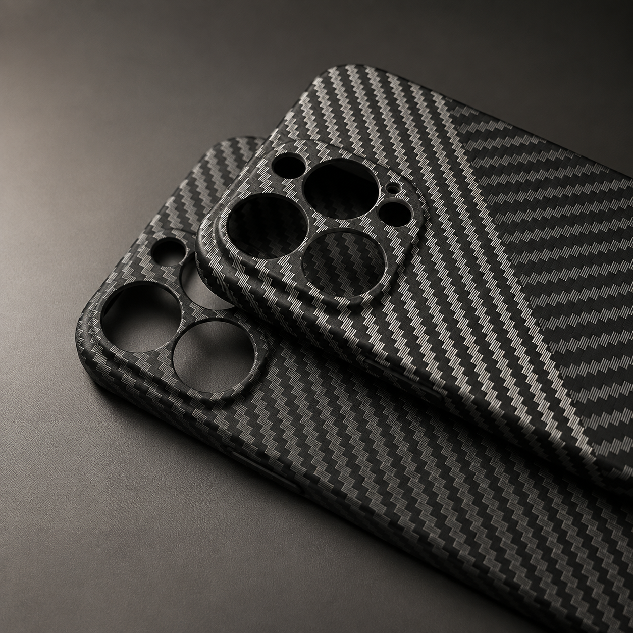 Premium iPhone Case Carbon Fiber Matte Protective Cover MagSafe Compatible Ultra Thin Camera Lens Protection Anti Fingerprint Slim Full Coverage