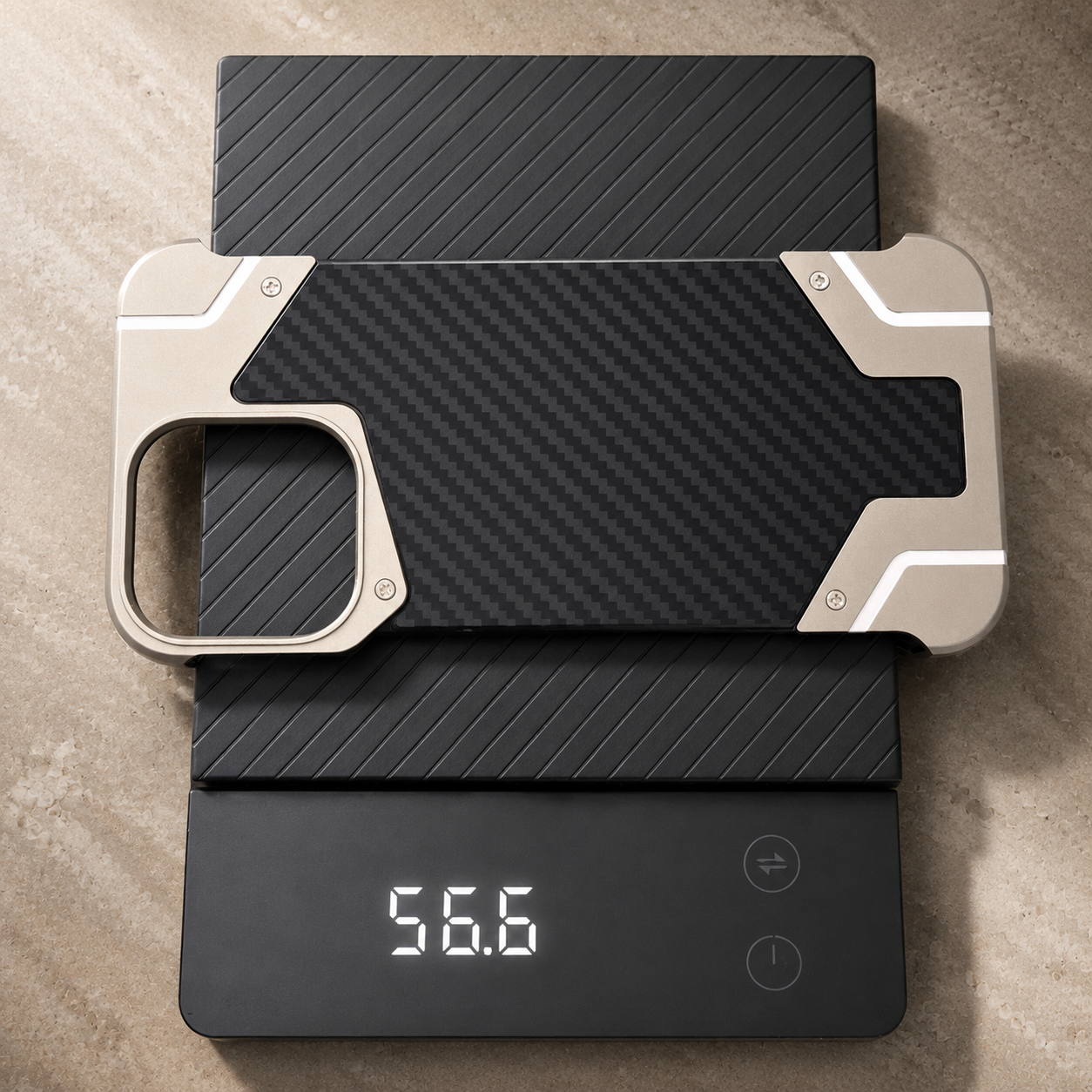 Premium iPhone Case Carbon Fiber Metal Armor Cover Frameless MagSafe Compatible Magnetic Shockproof Protective Case Slim Durable Design