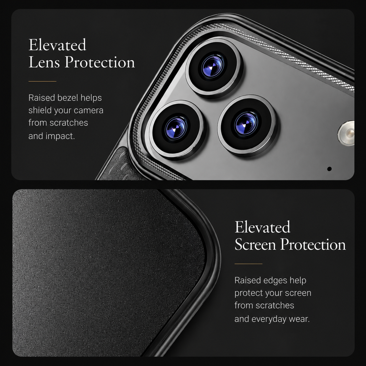 Premium iPhone Case Diamond Pattern Leather MagSafe Compatible Cover Rotating Kickstand Camera Lens Protection Shockproof Anti Fingerprint Design