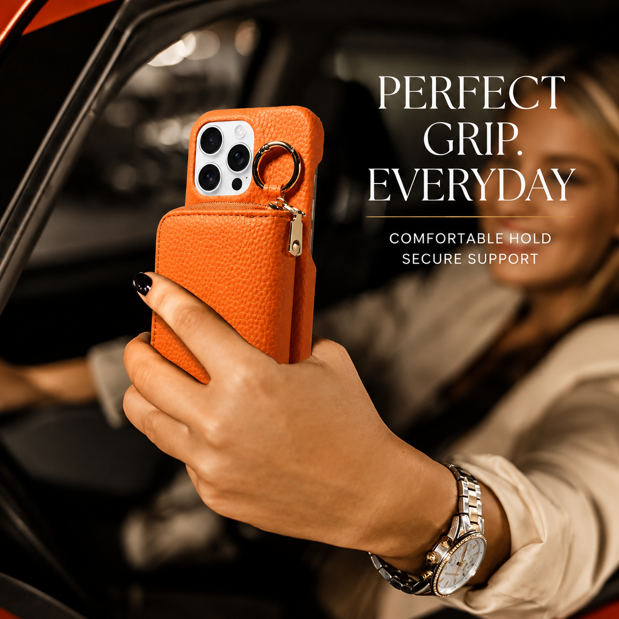 Premium iPhone Case Faux Leather Crossbody Wallet Cover Card Holder Ring Stand Shockproof Anti Scratch Protective Case Lanyard Full Coverage