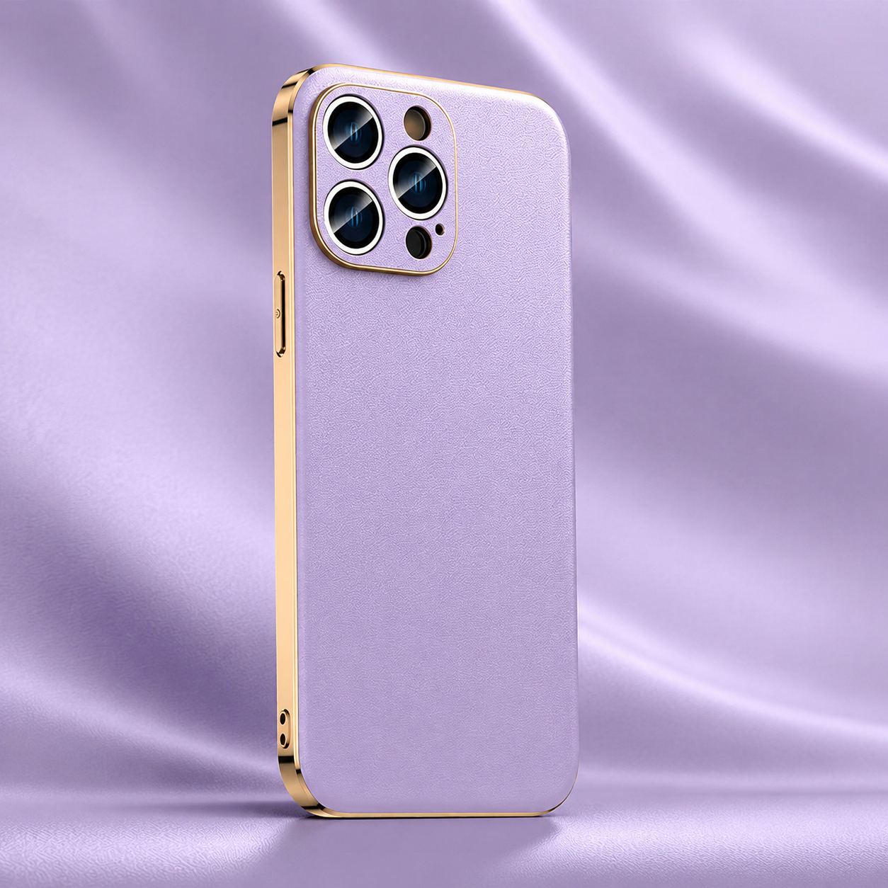 Premium iPhone Case Genuine Cowhide Leather Plated Frame Shockproof Protective Cover Full Lens Protection Camera Guard Slim Luxury Design