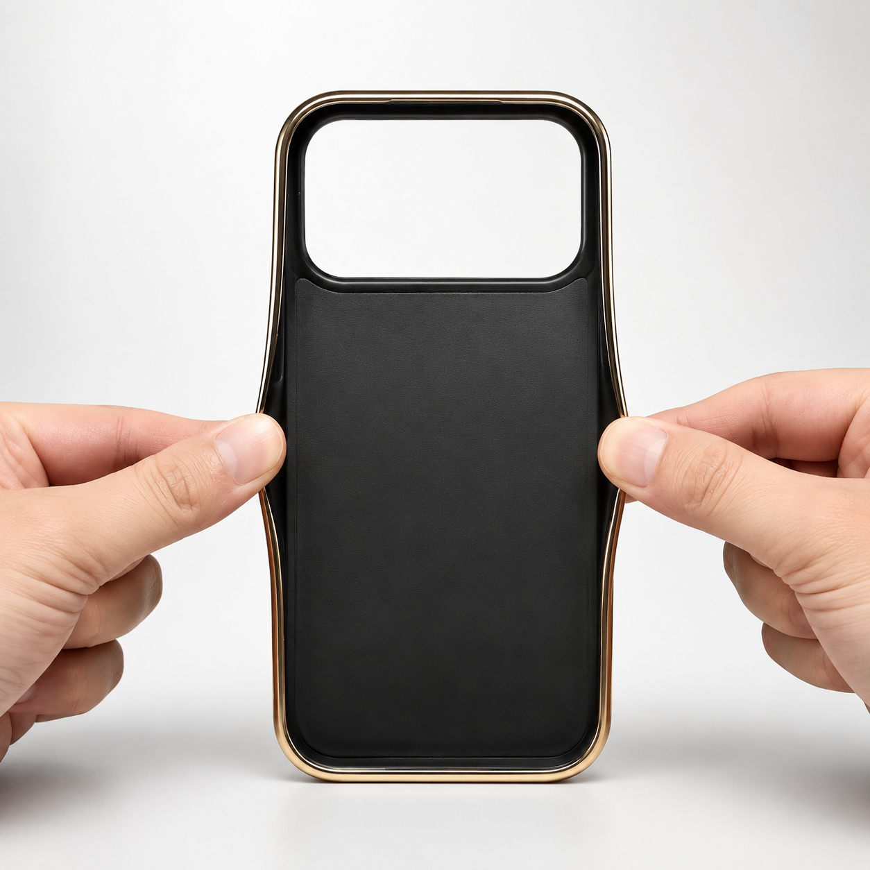 Premium iPhone Case Genuine Cowhide Leather Protective Cover Electroplated Frame Shockproof Non Slip Heat Resistant Scratch Resistant Slim Full Coverage